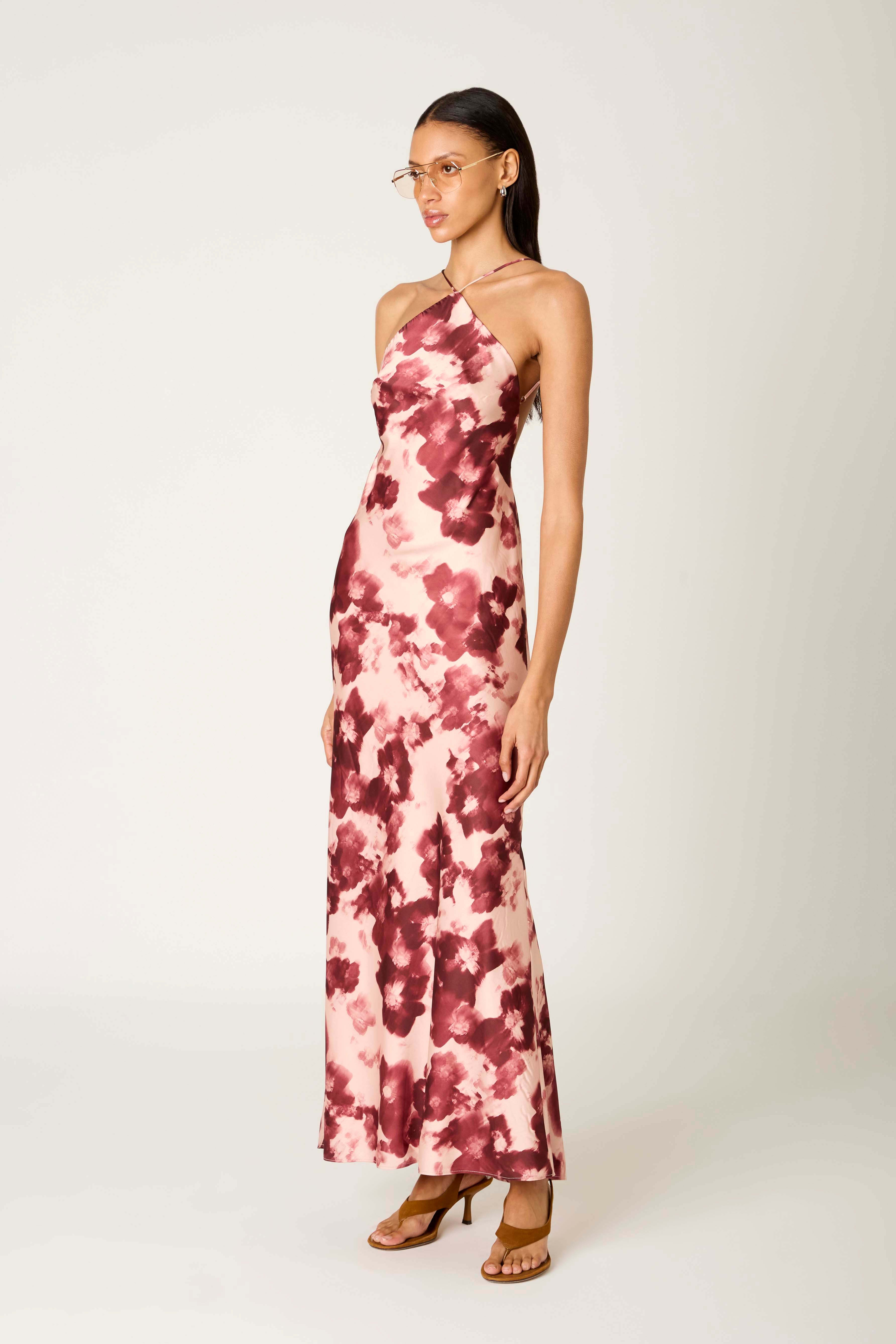 Kelton Dress in russet side view