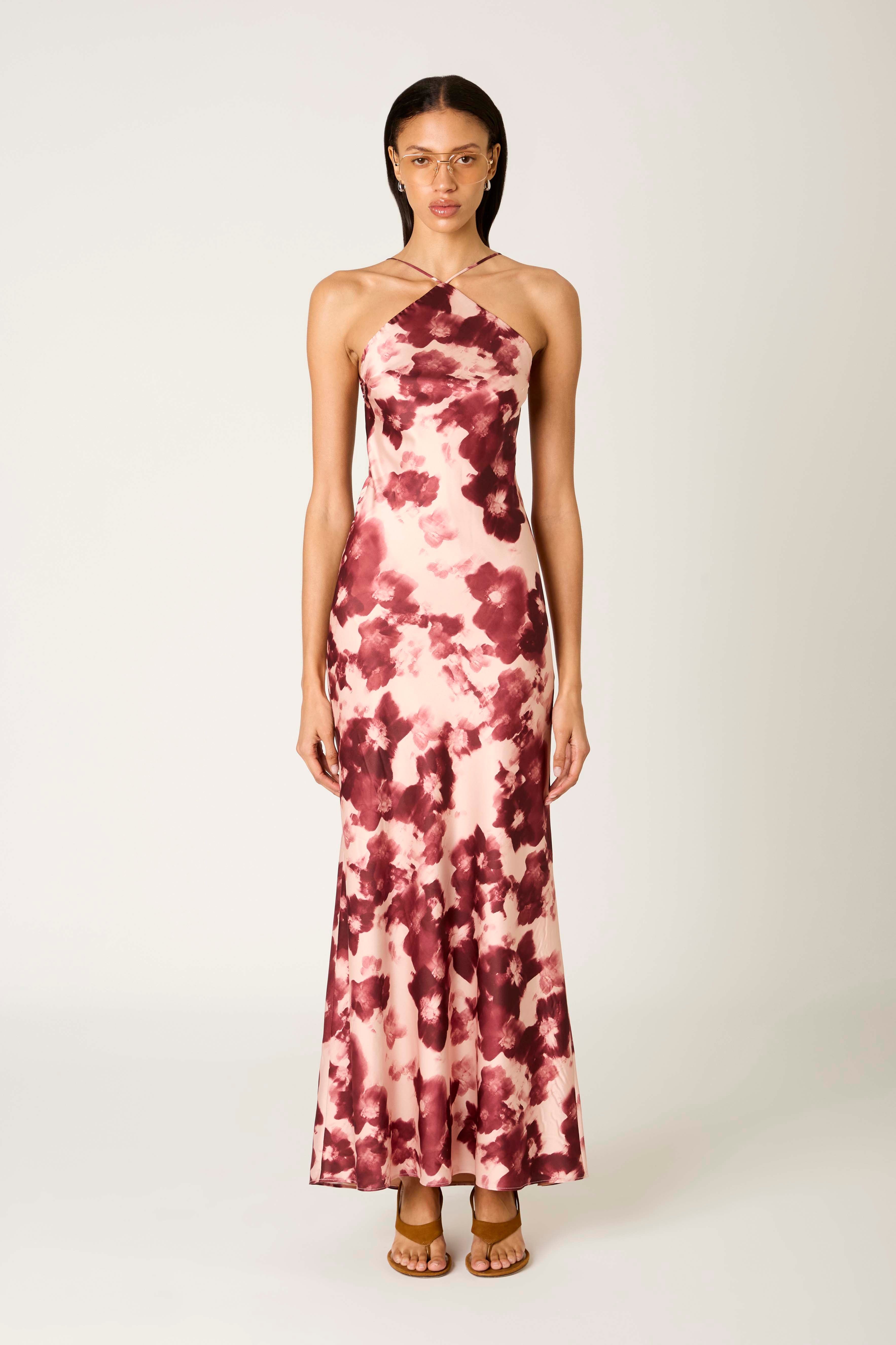 Kelton Dress in russet front view