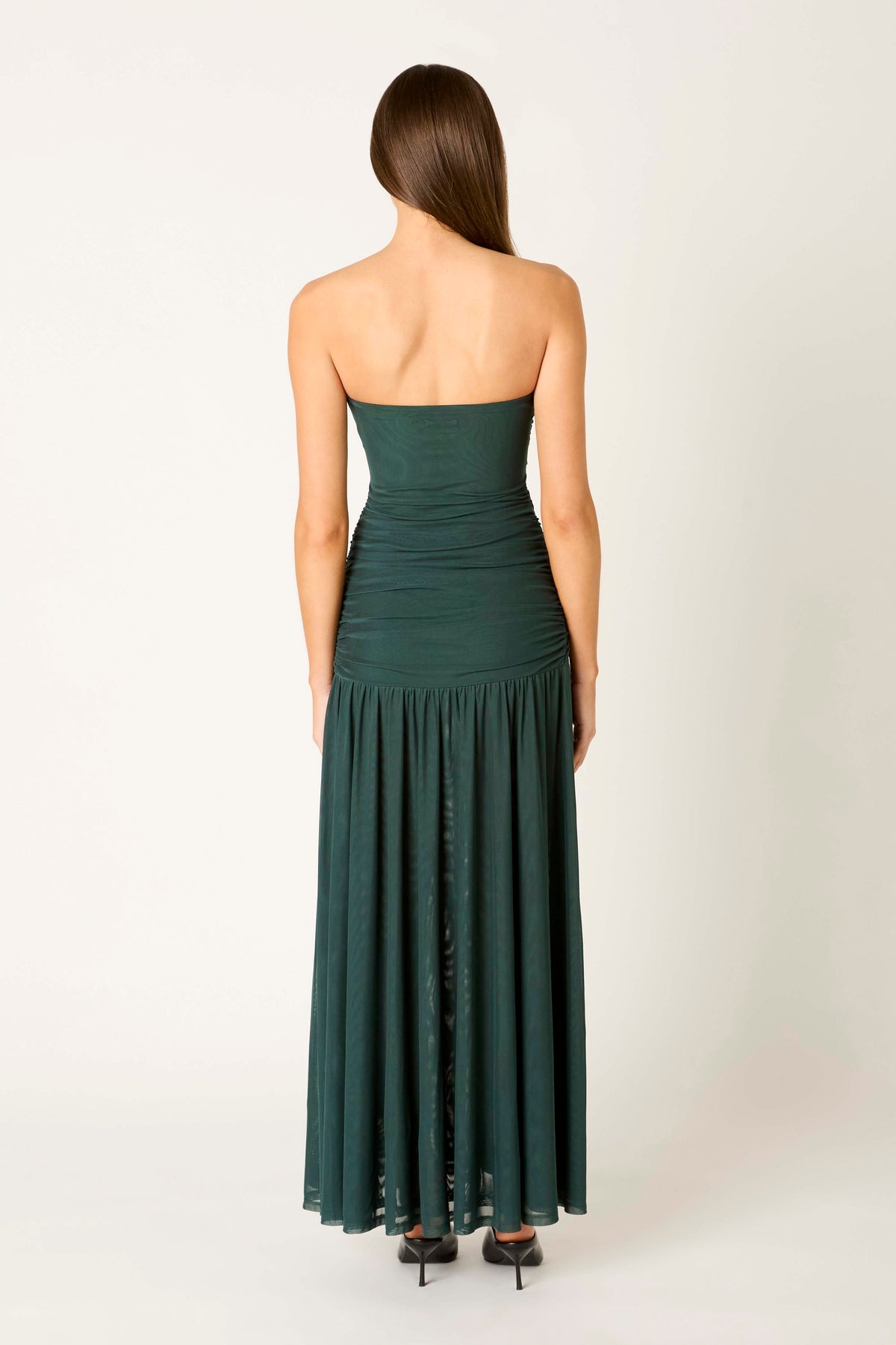 Abbott Kinney Dress in hunter back view