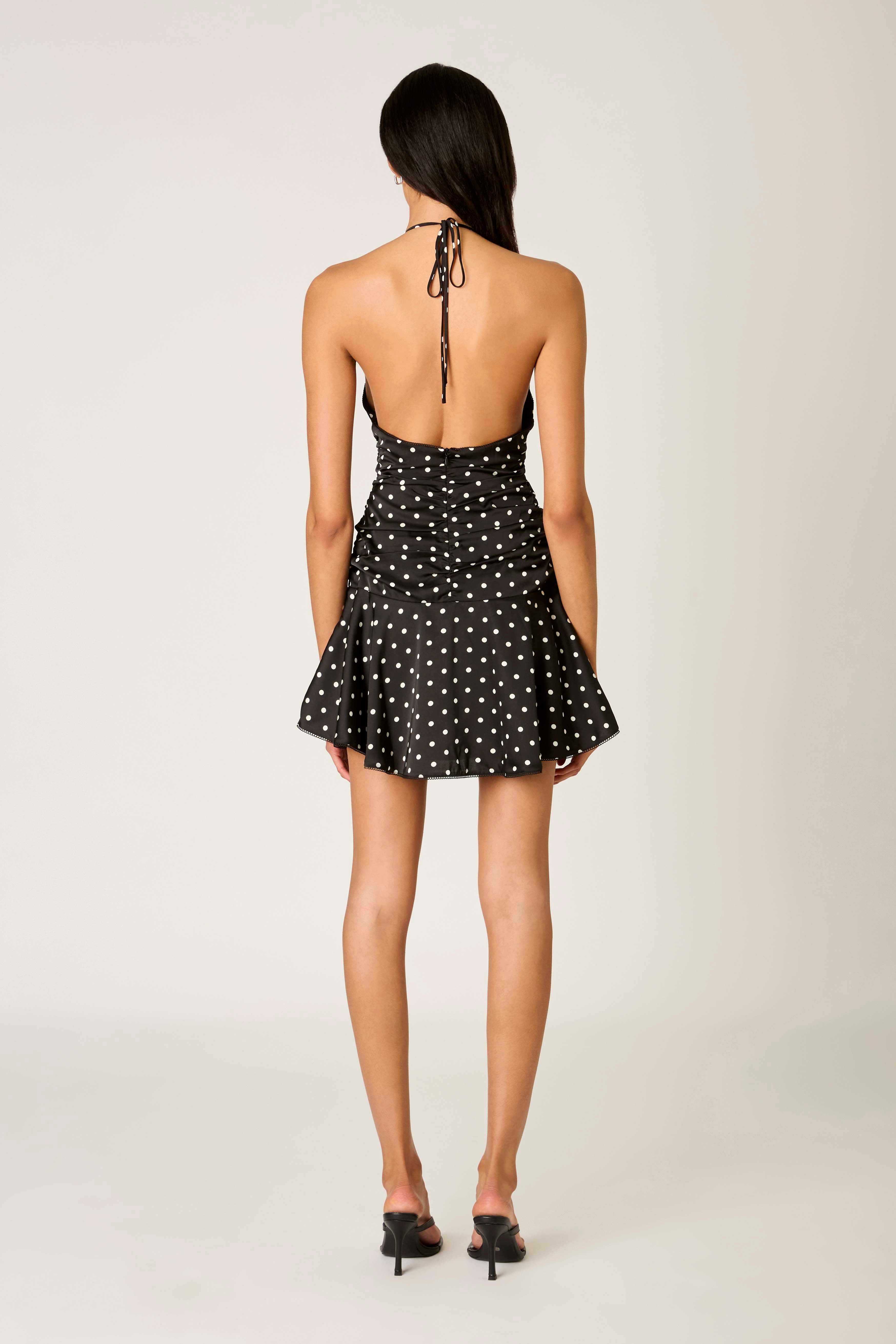 Pico Dress in black back view