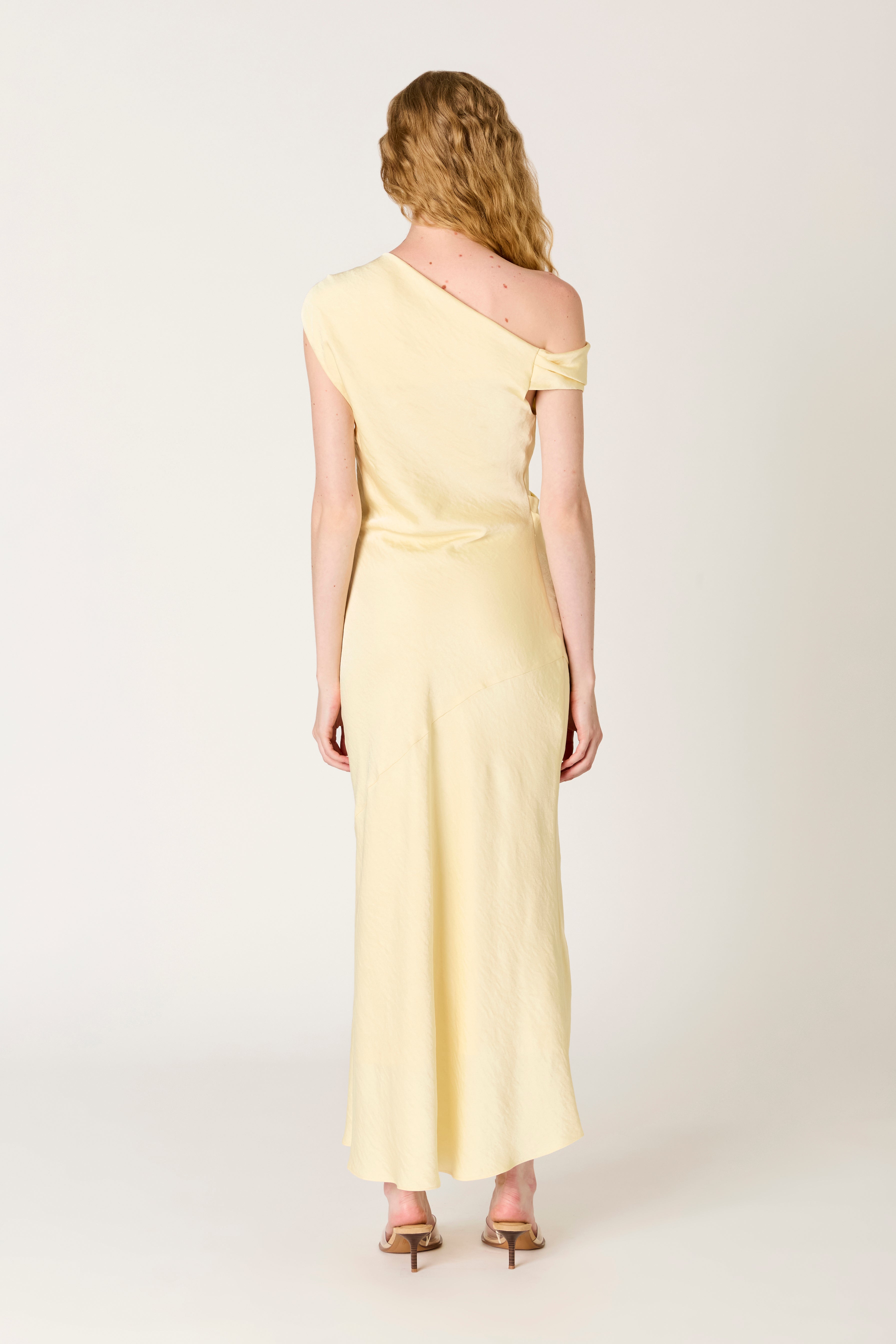 Hiedra Dress in butter back view