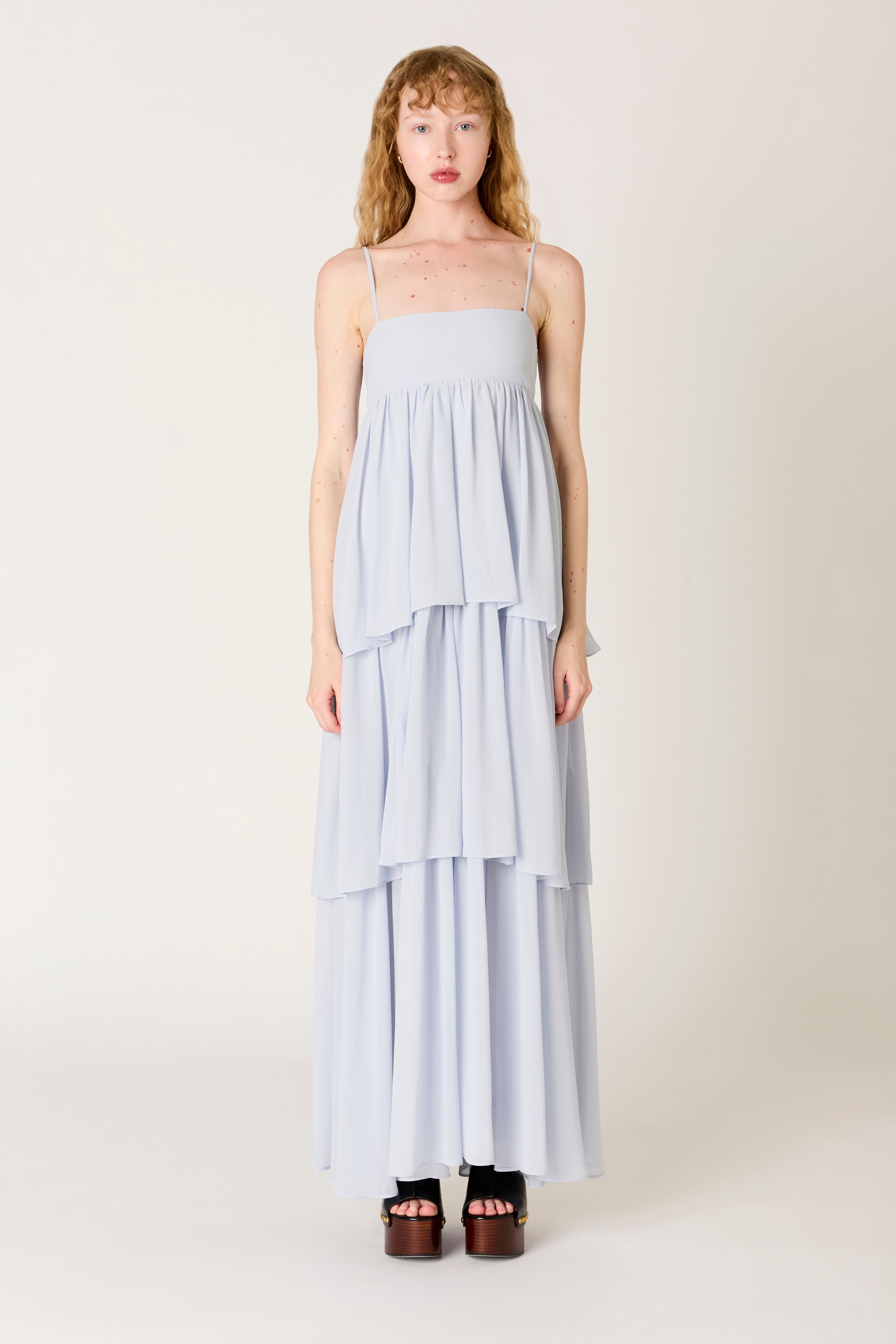 Soria Dress in air front view