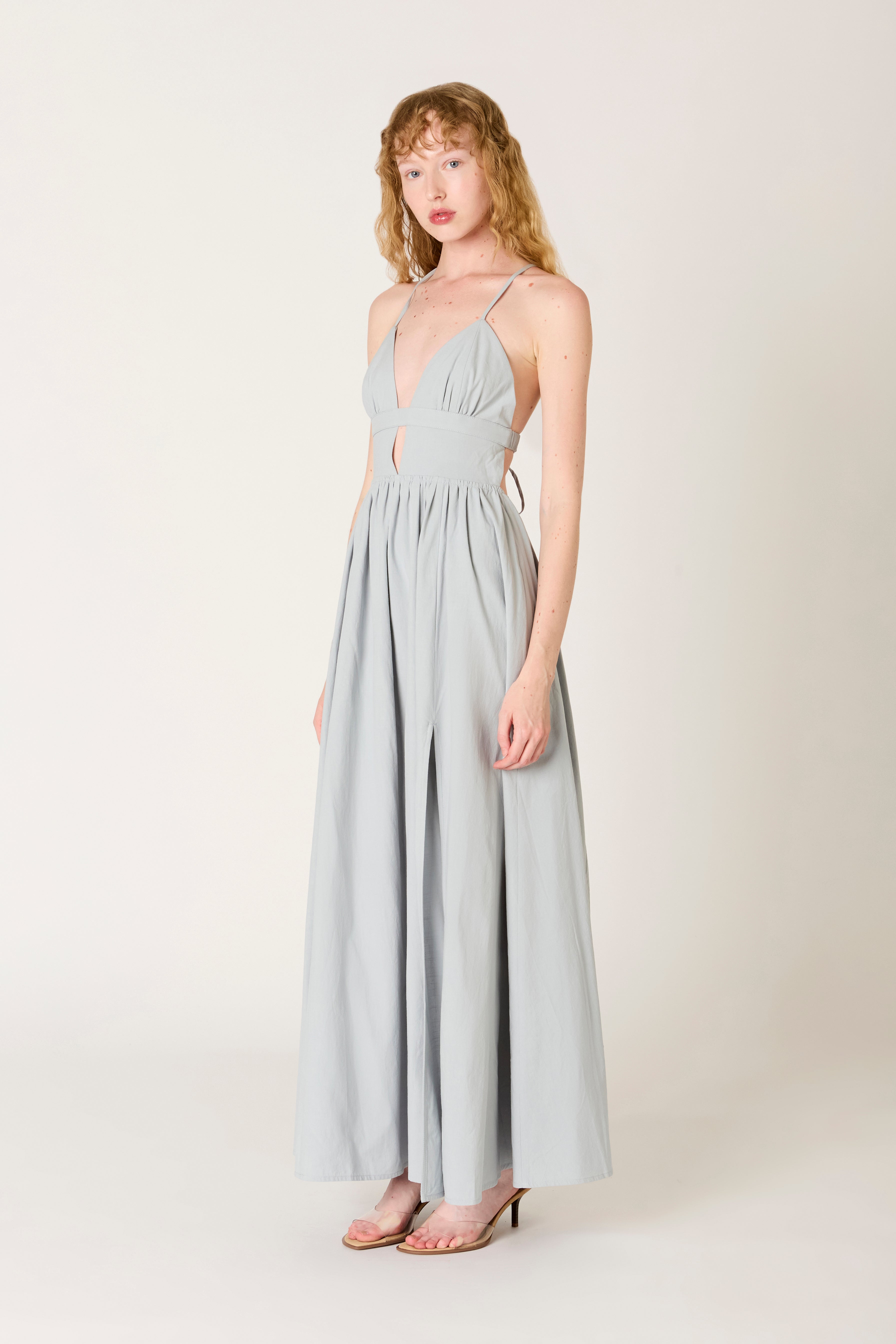 Ibiza Dress in slate side view