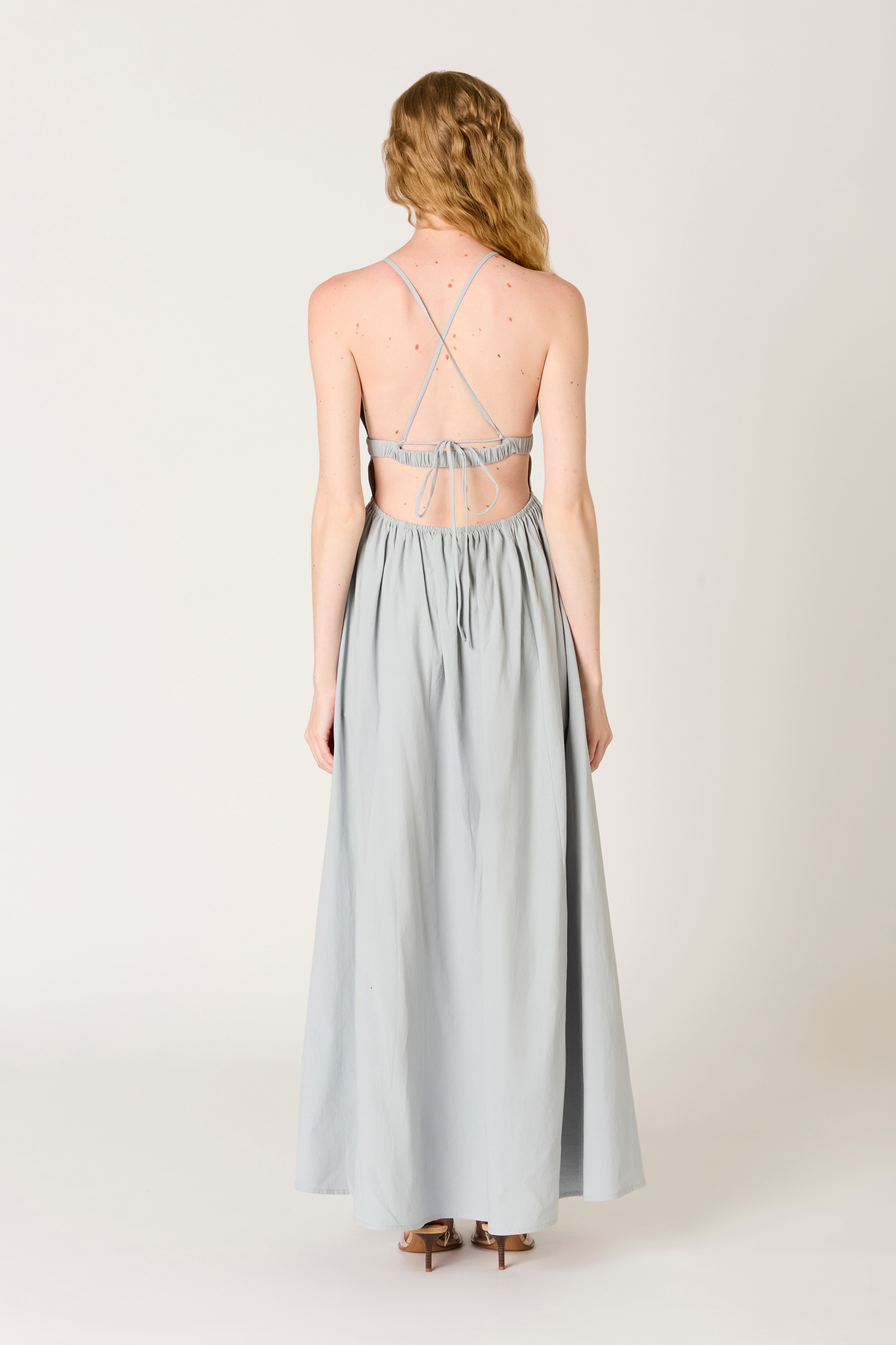 Ibiza Dress in slate back view