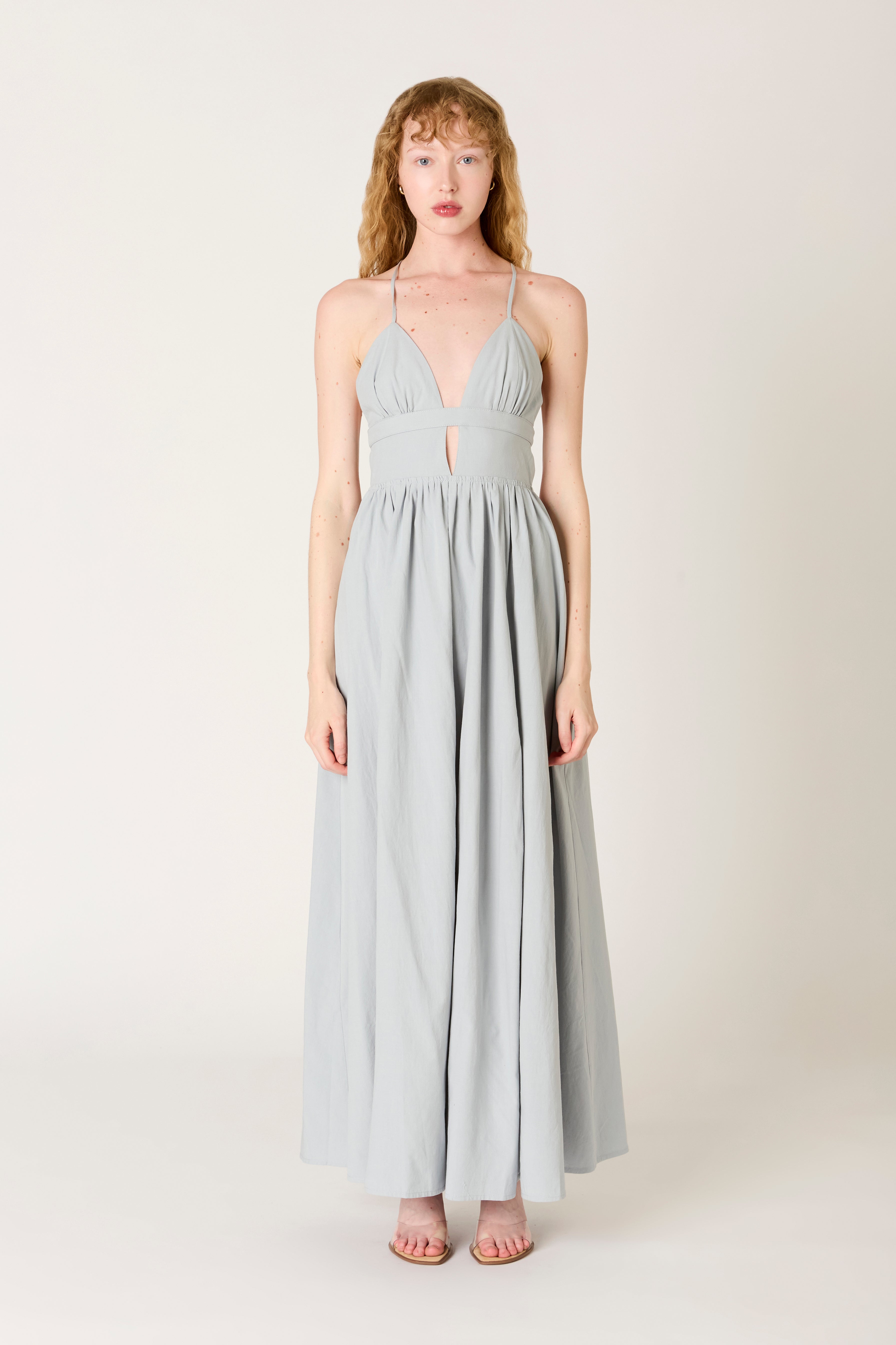 Ibiza Dress in slate front view