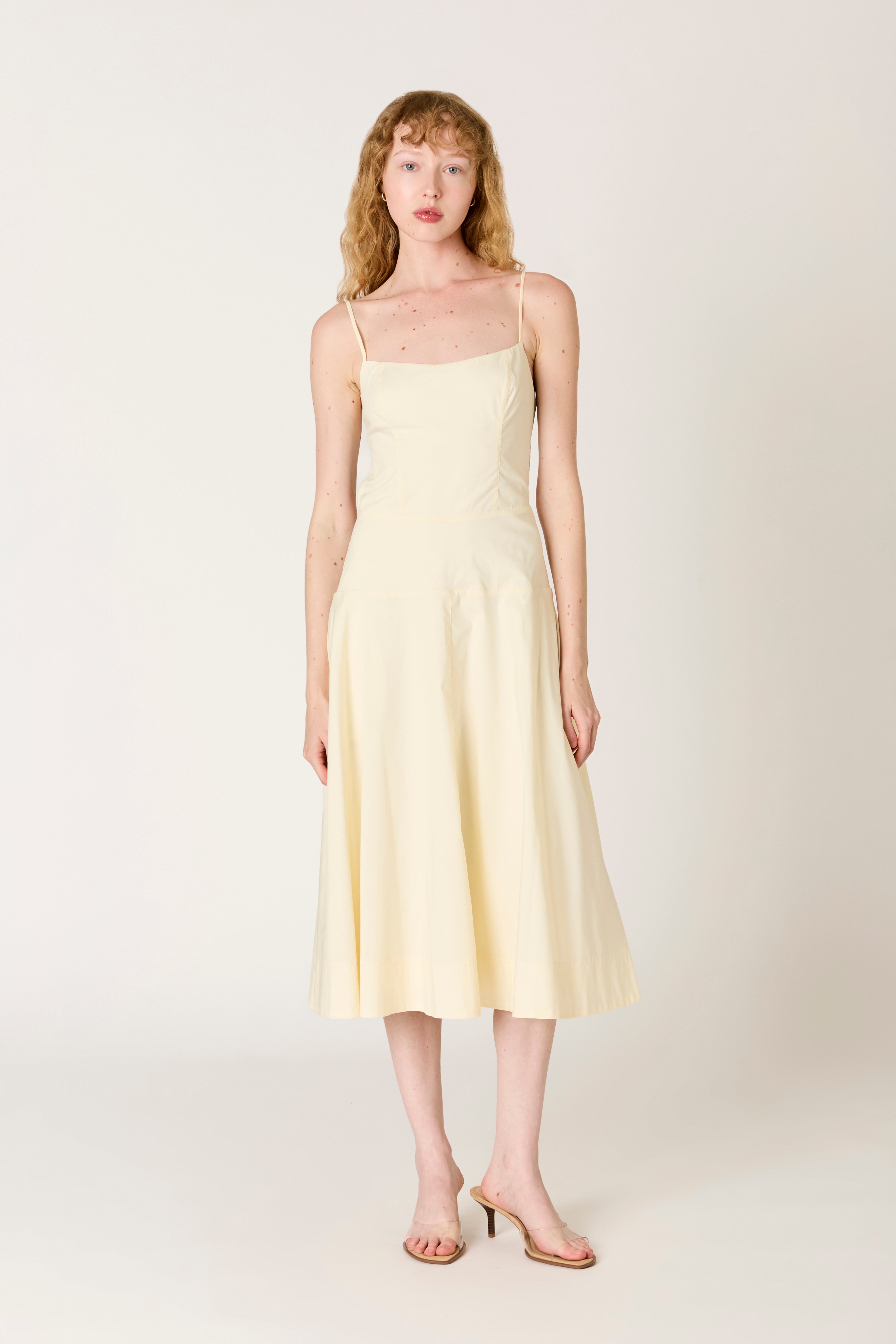 Amor Dress in ivory front view