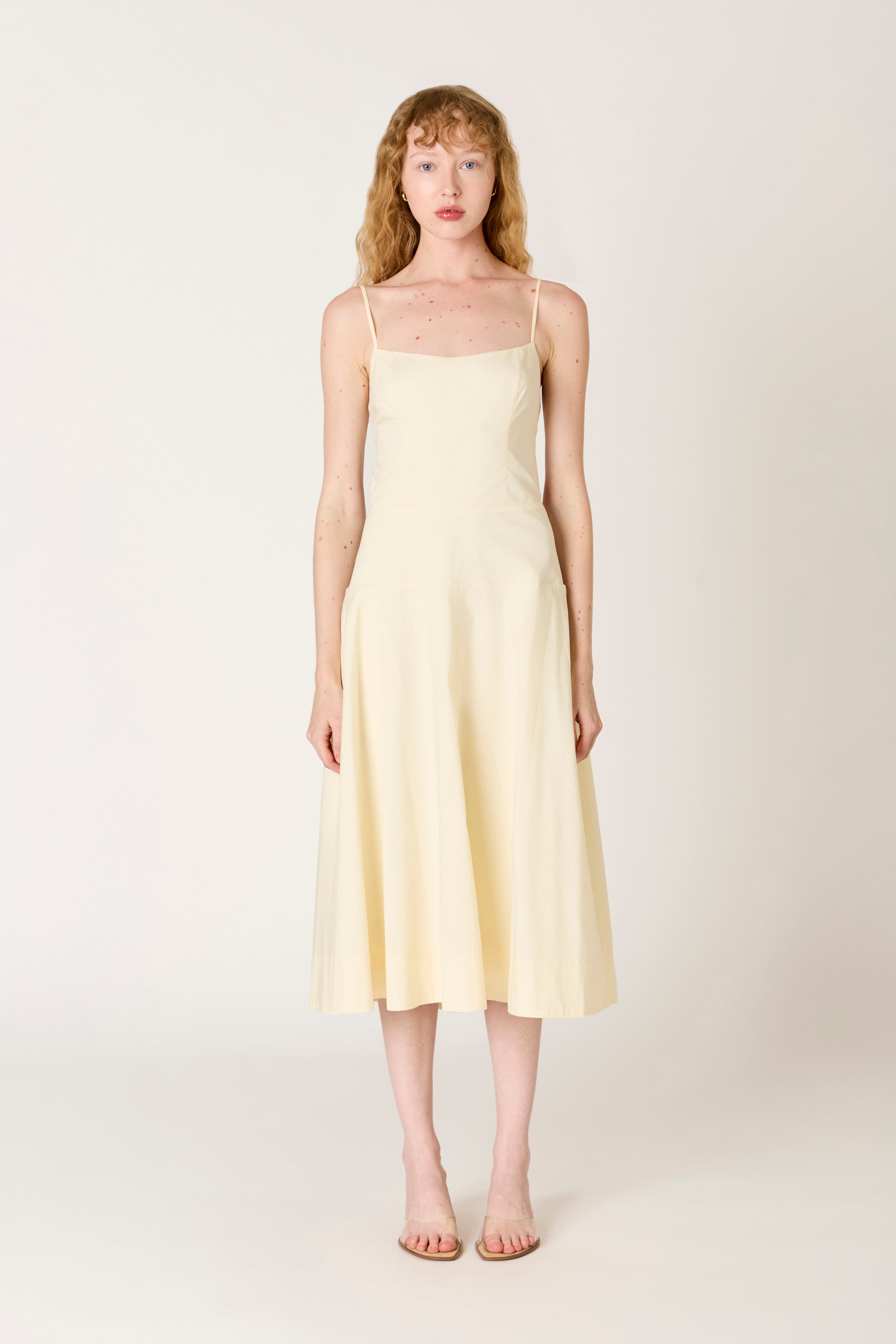 Amor Dress in ivory front view