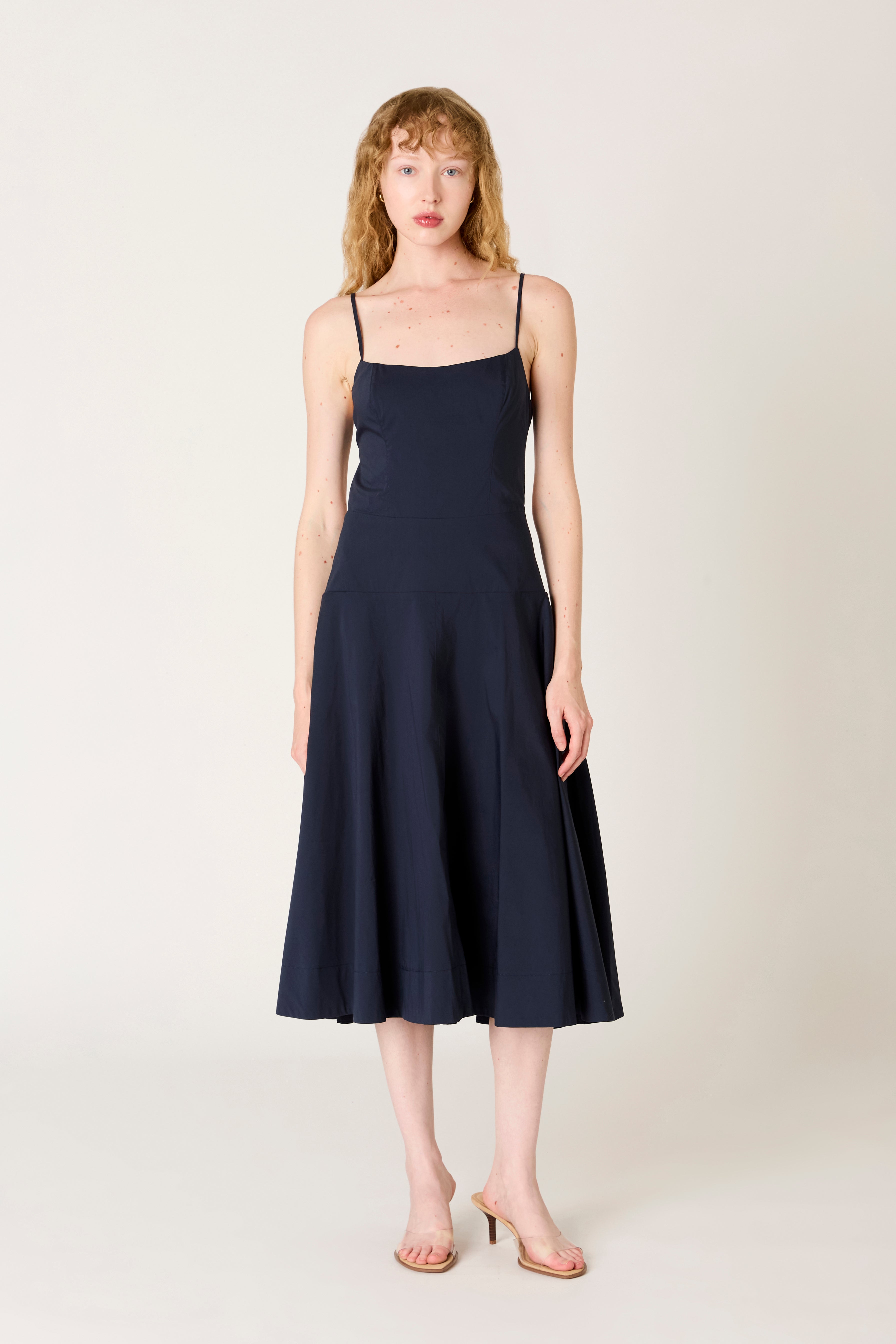 Amor Dress in midnight front view