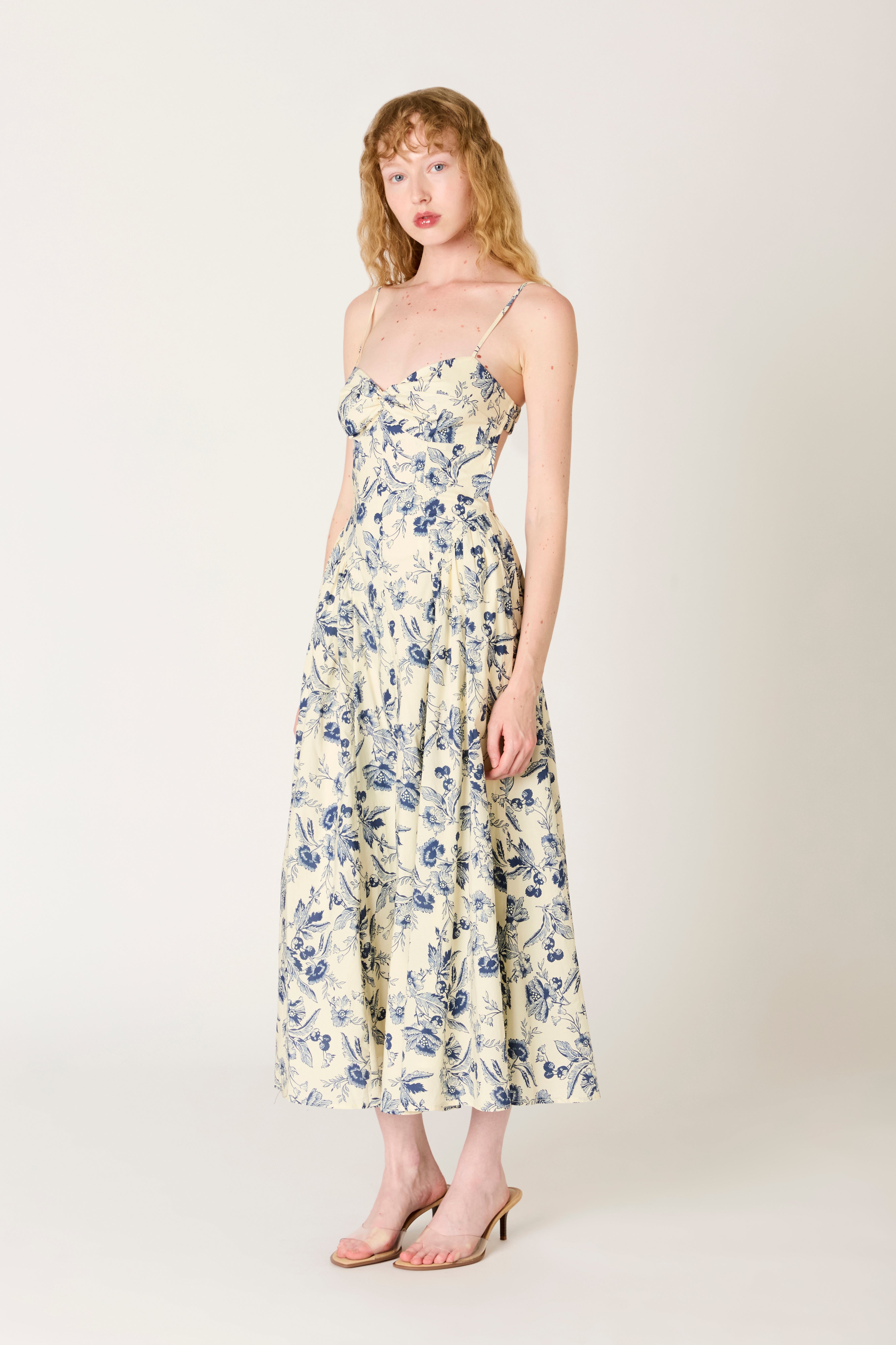 Destene Dress in navy side view