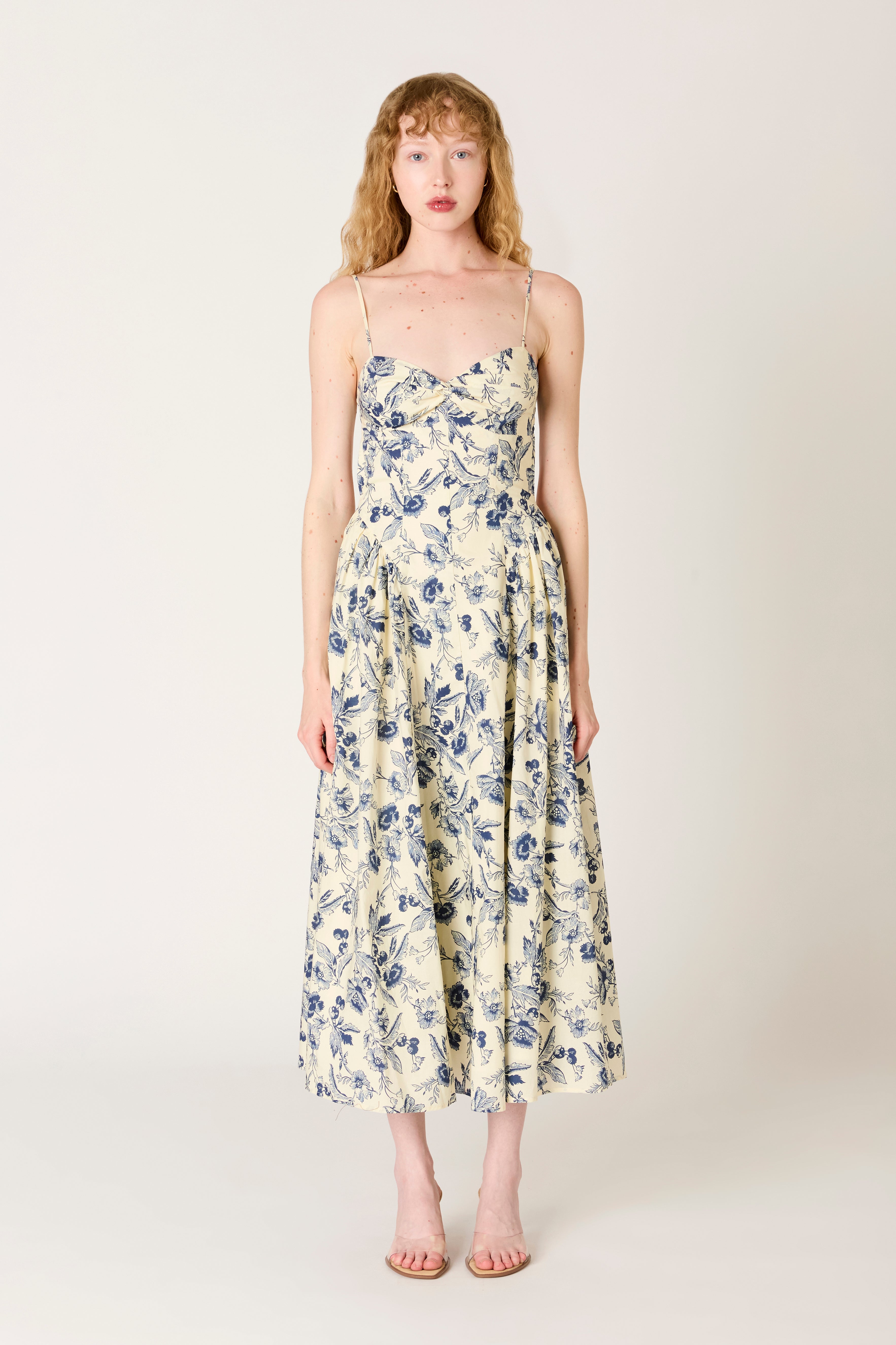 Destene Dress in navy front view