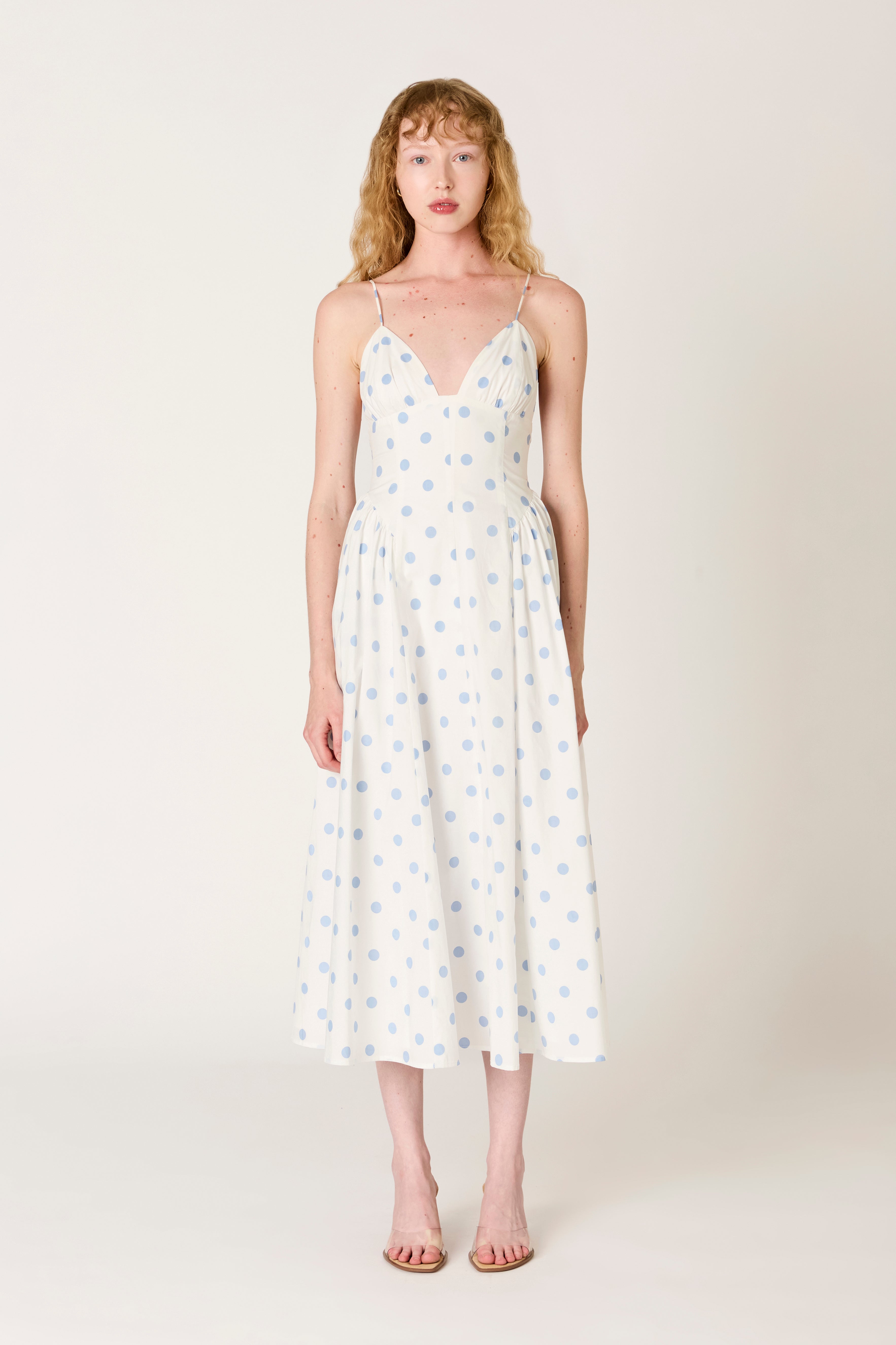 Sydney Dress in sky front view