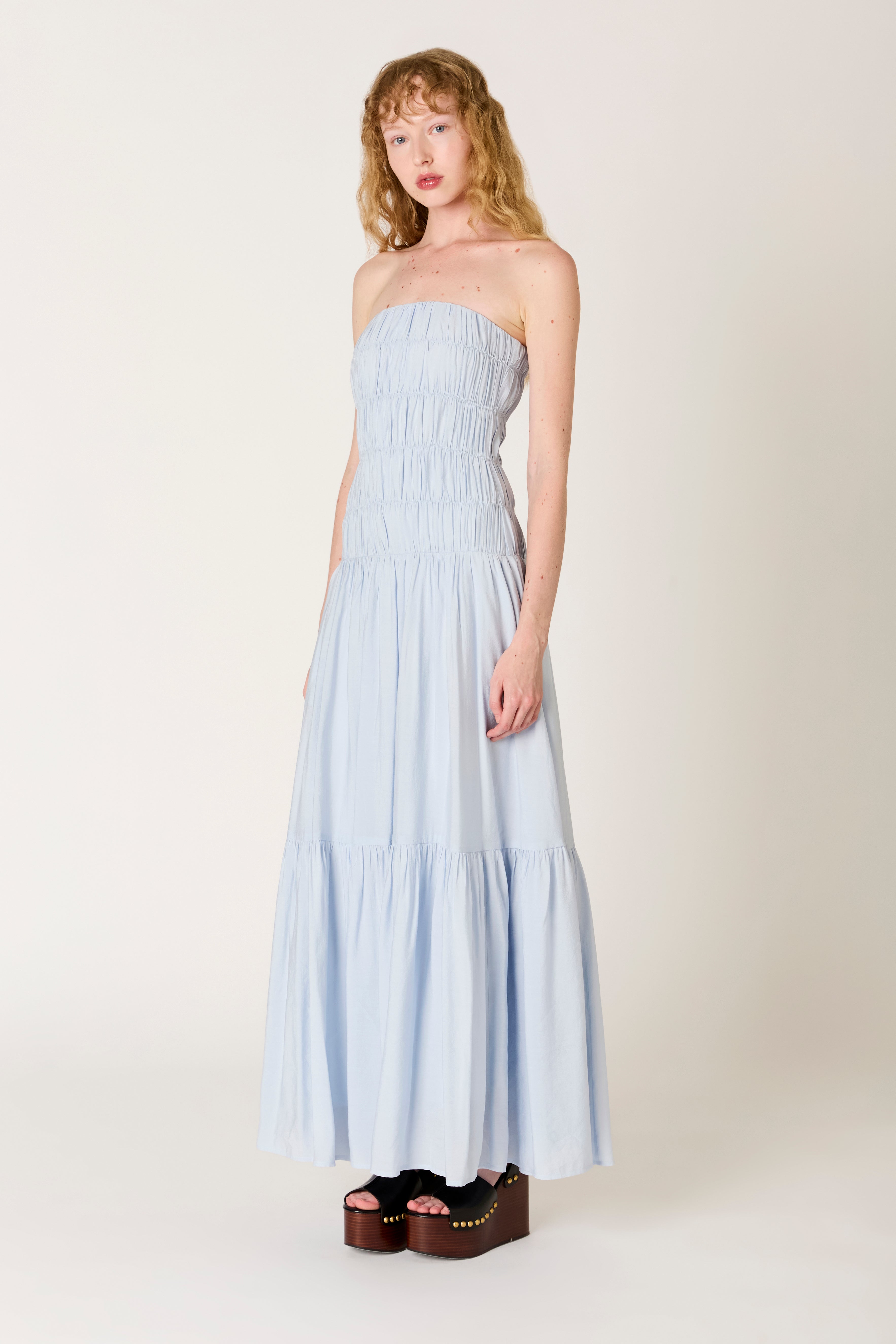 Rocío Dress in air side view