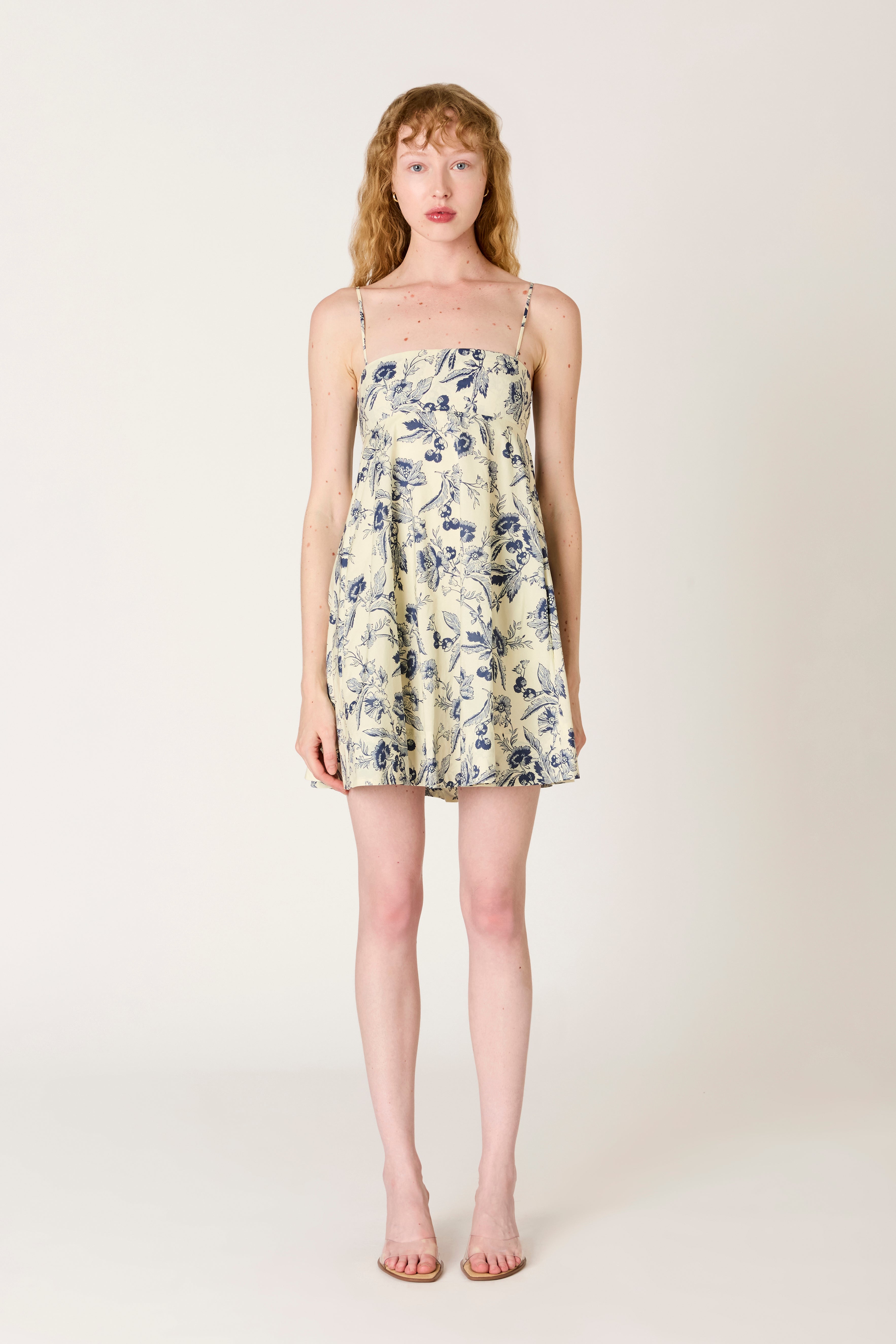 Girasol Dress in navy front view