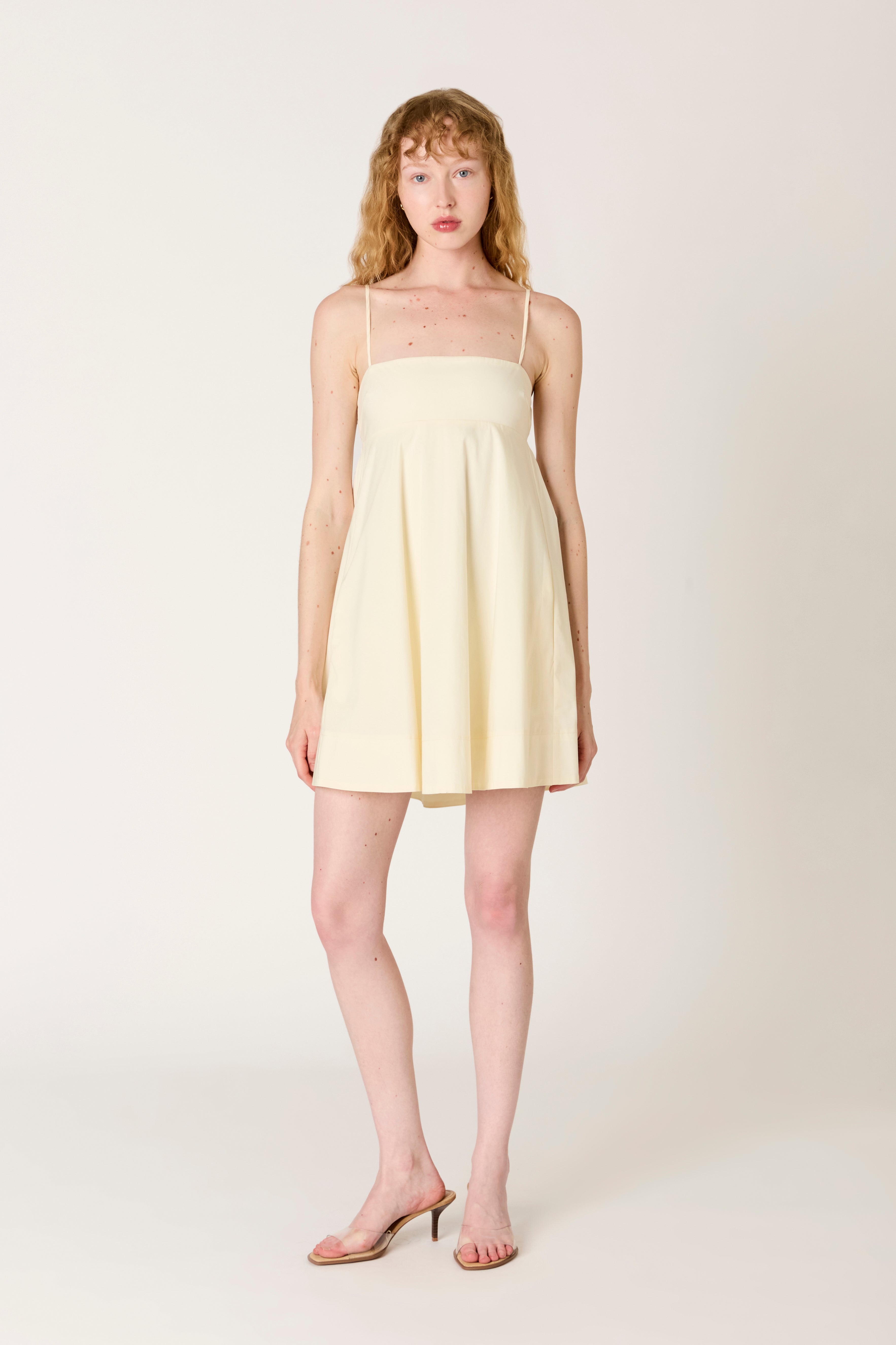 Girasol Dress in ivory front view