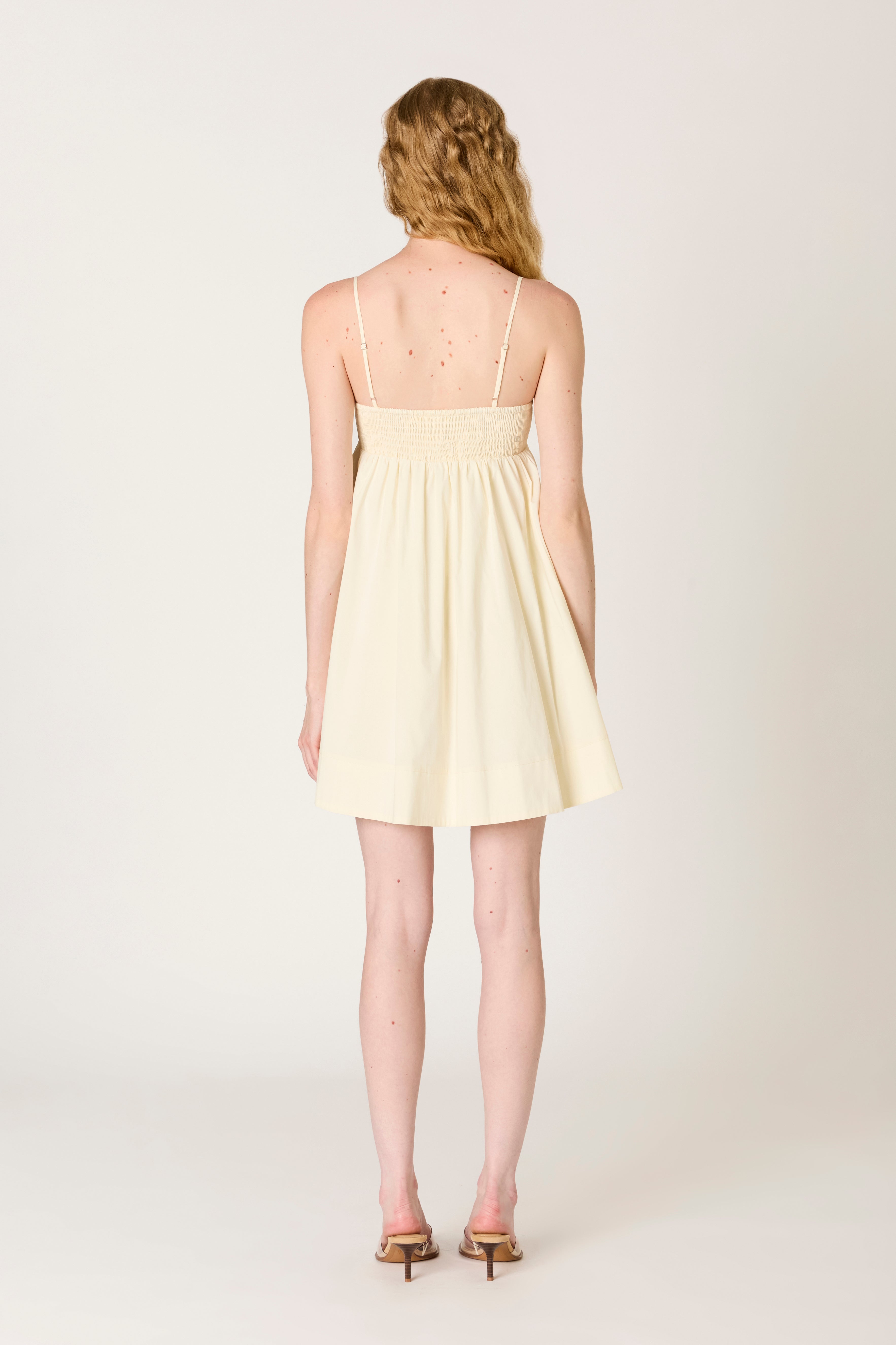 Girasol Dress in ivory back view