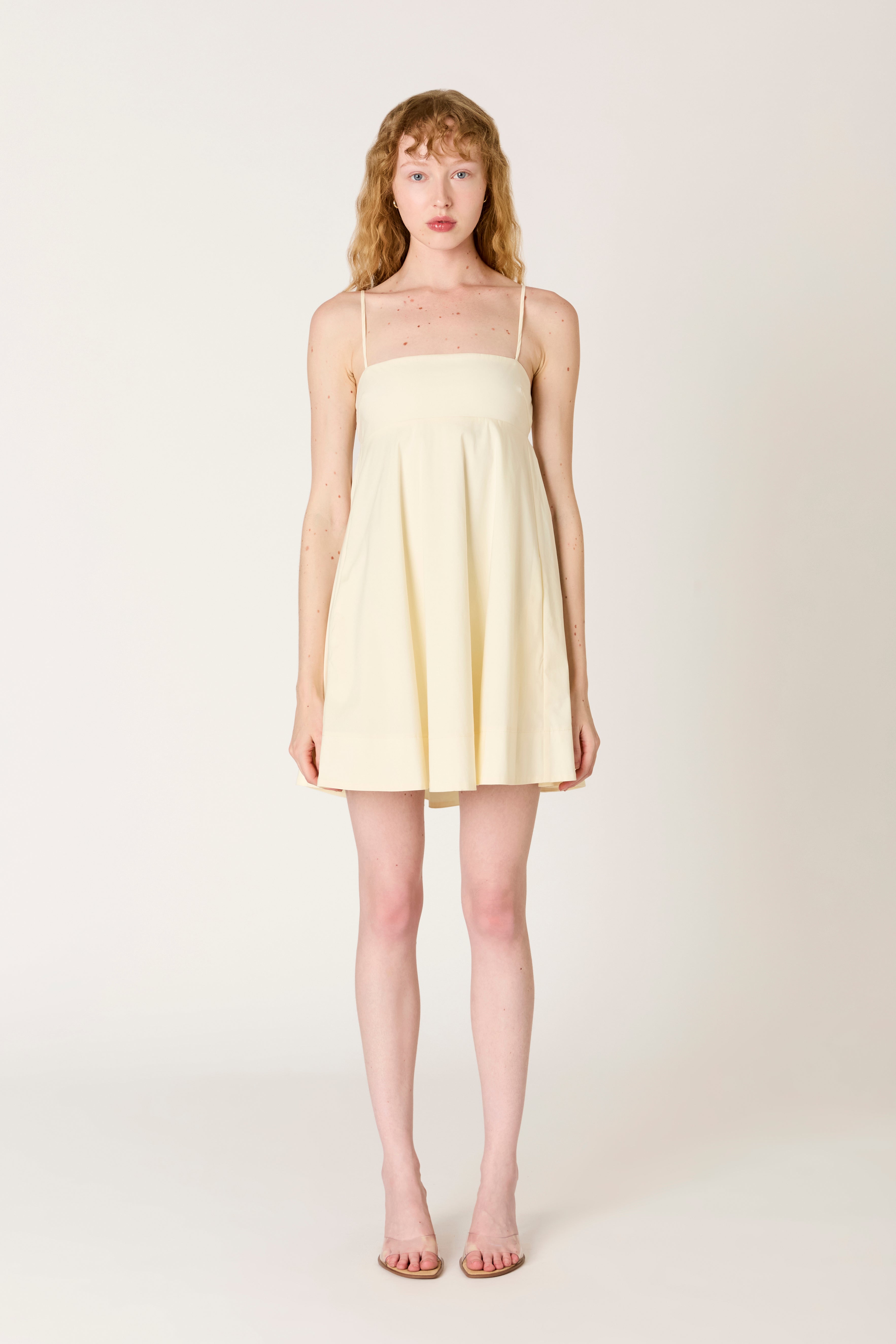 Girasol Dress in ivory front view