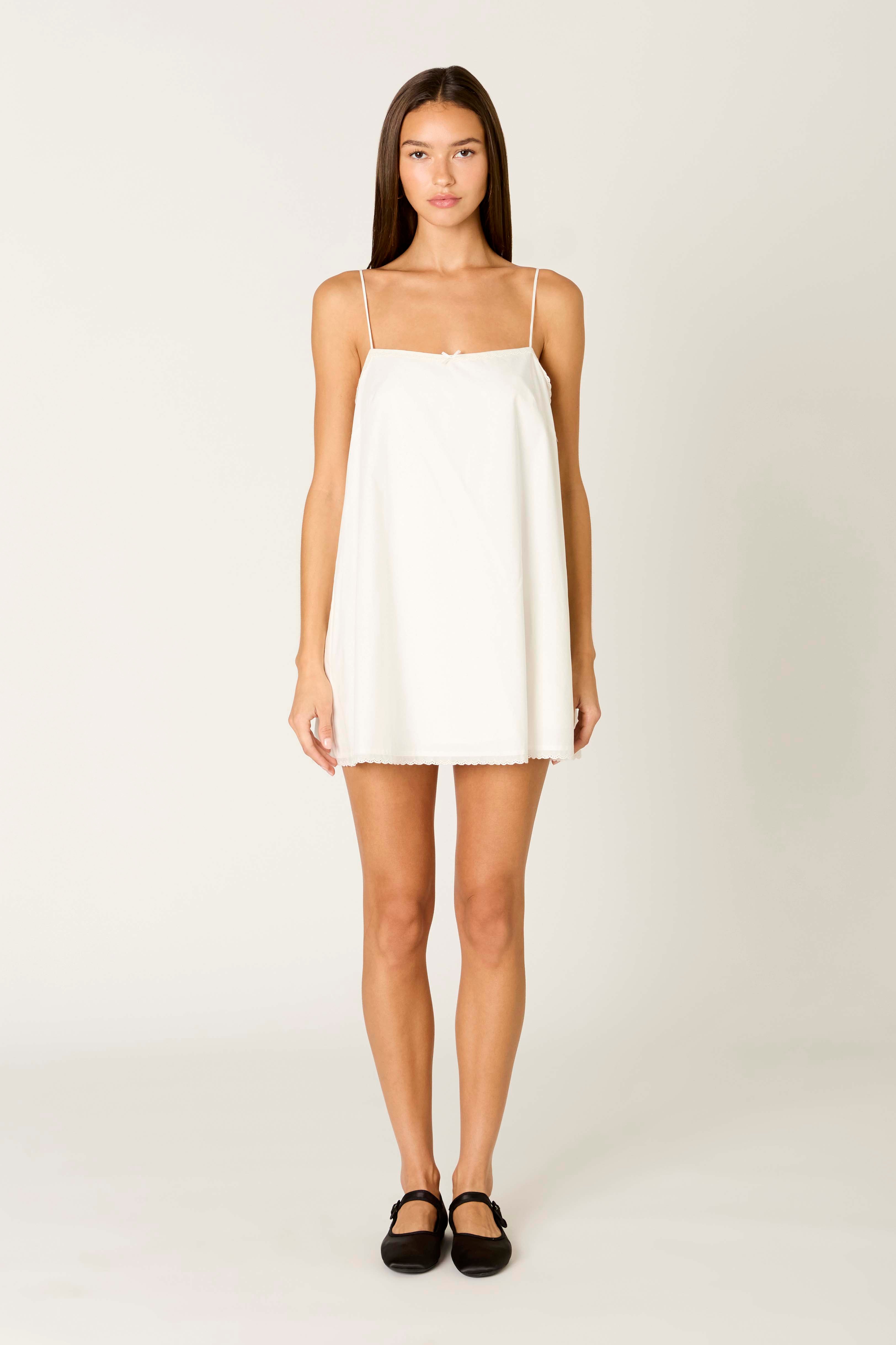 Sitges Dress in white front view