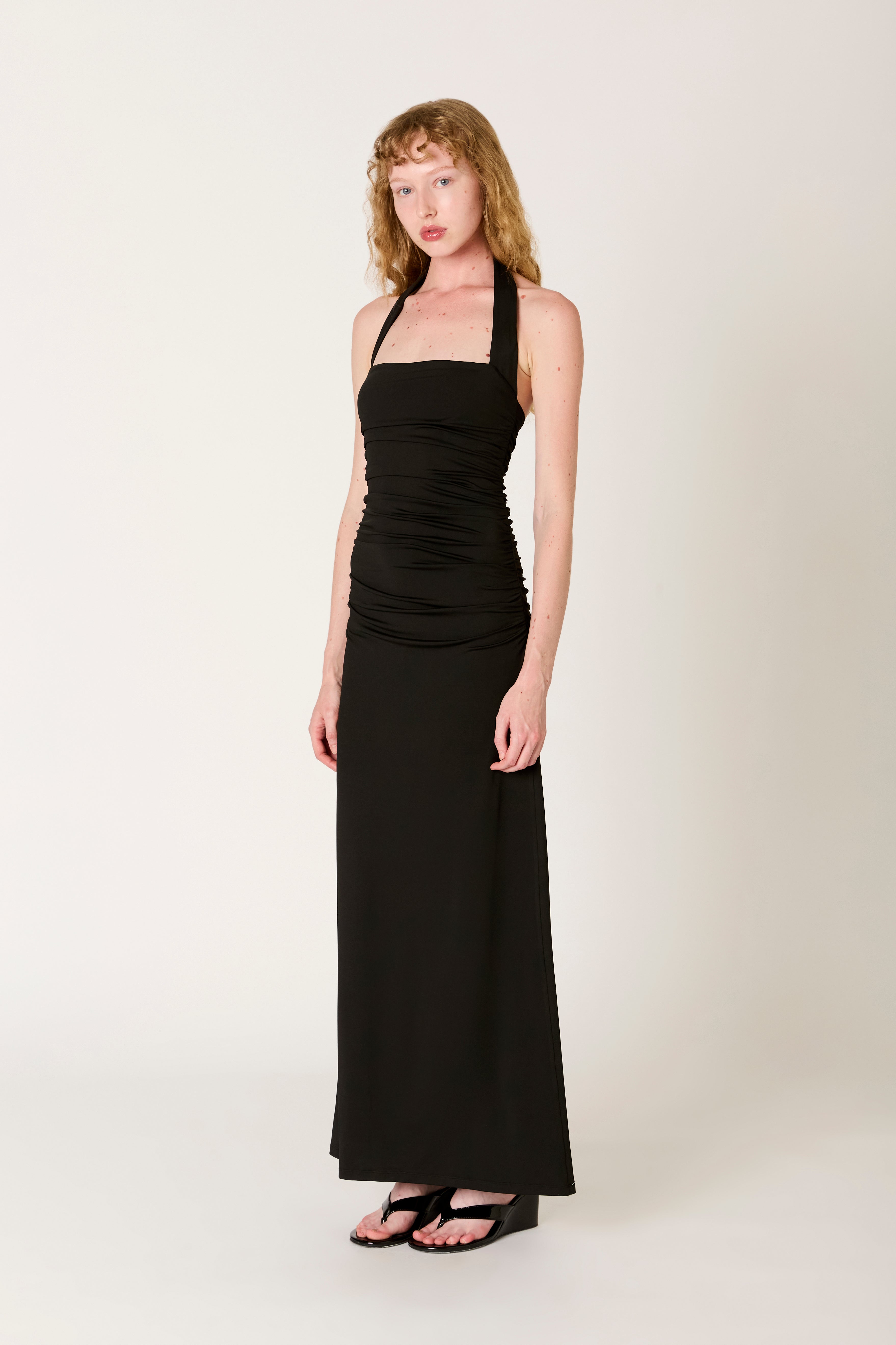 Aliento Dress in black side view