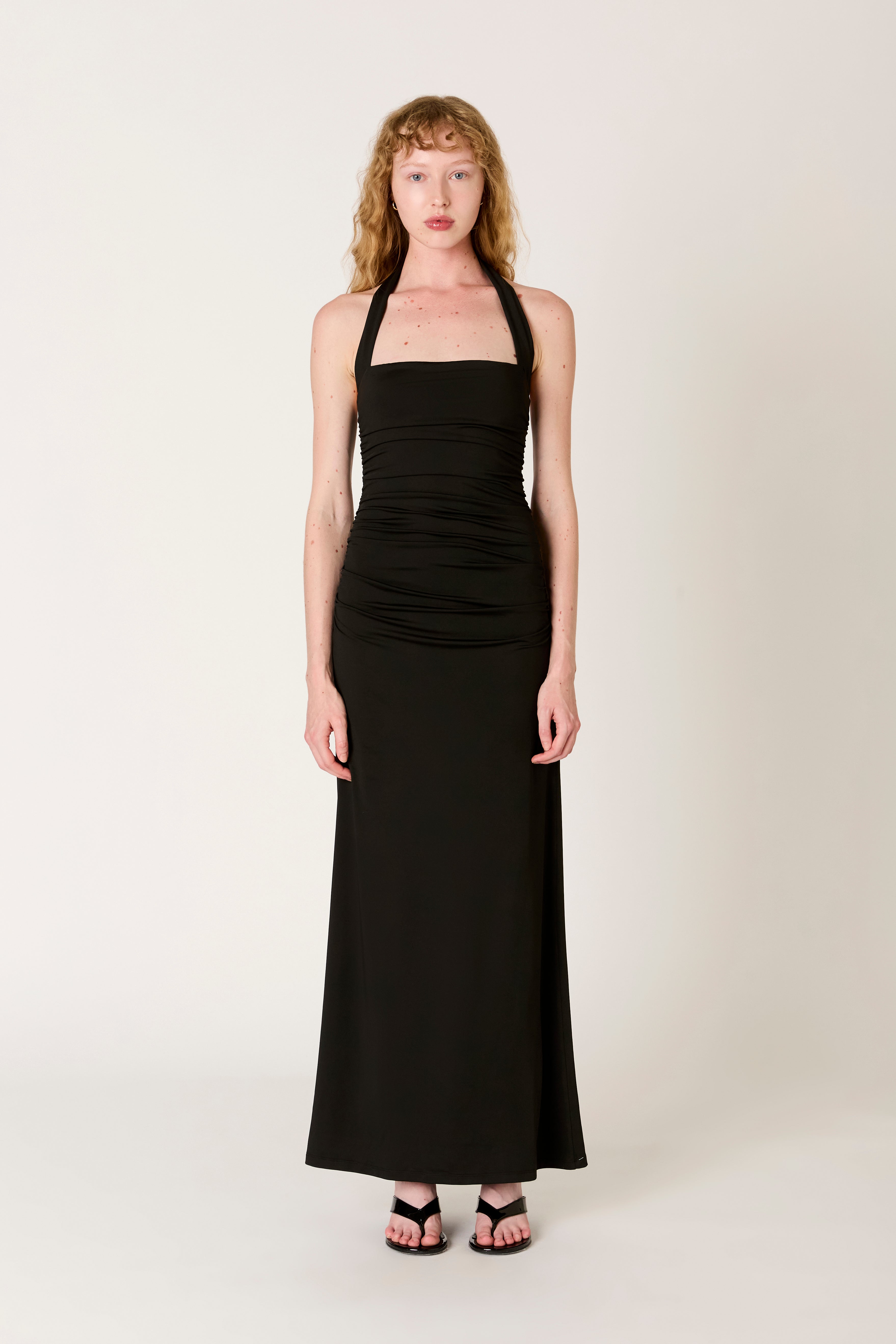Aliento Dress in black front view
