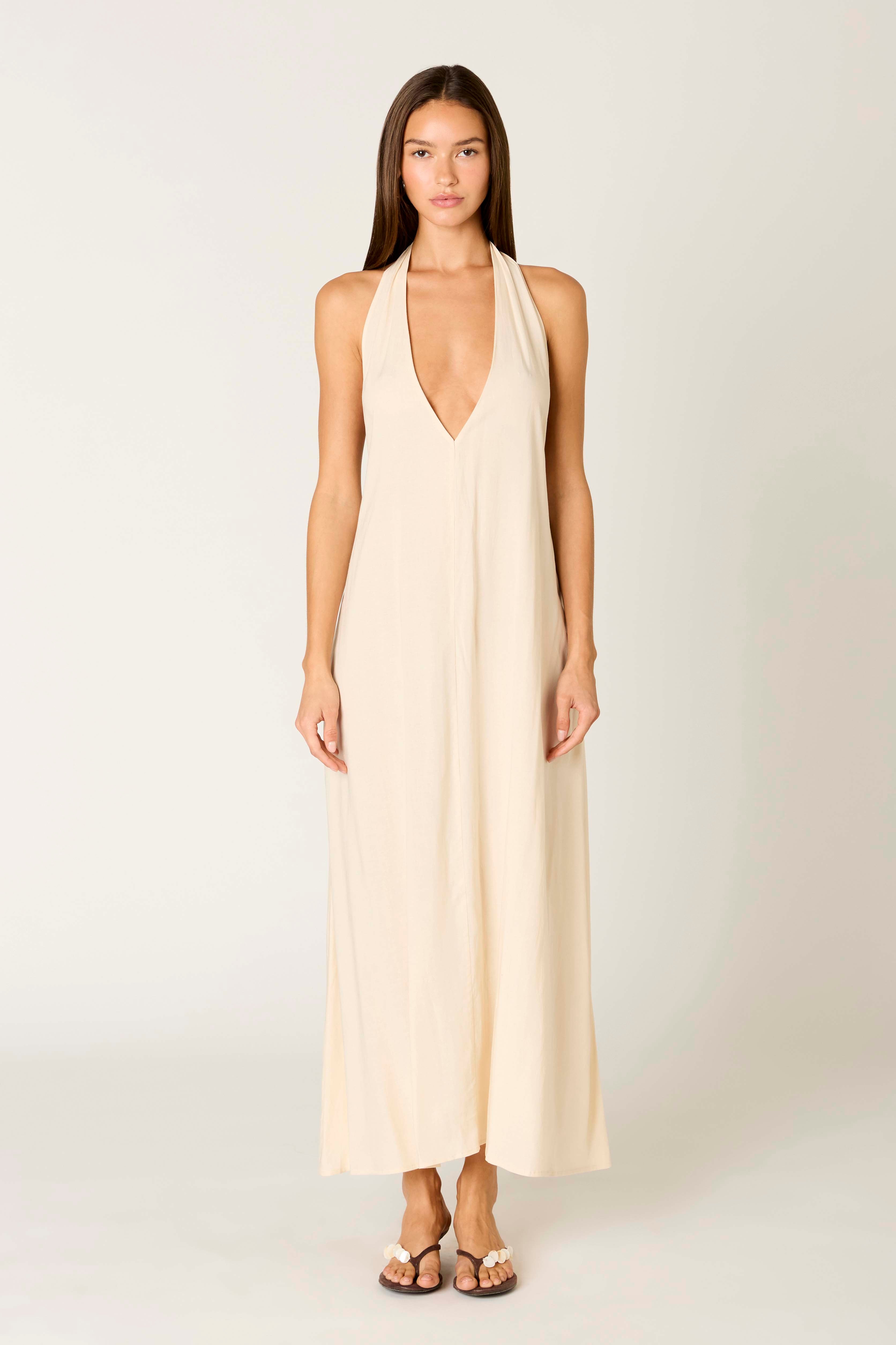 Gaetano Dress in natural front view