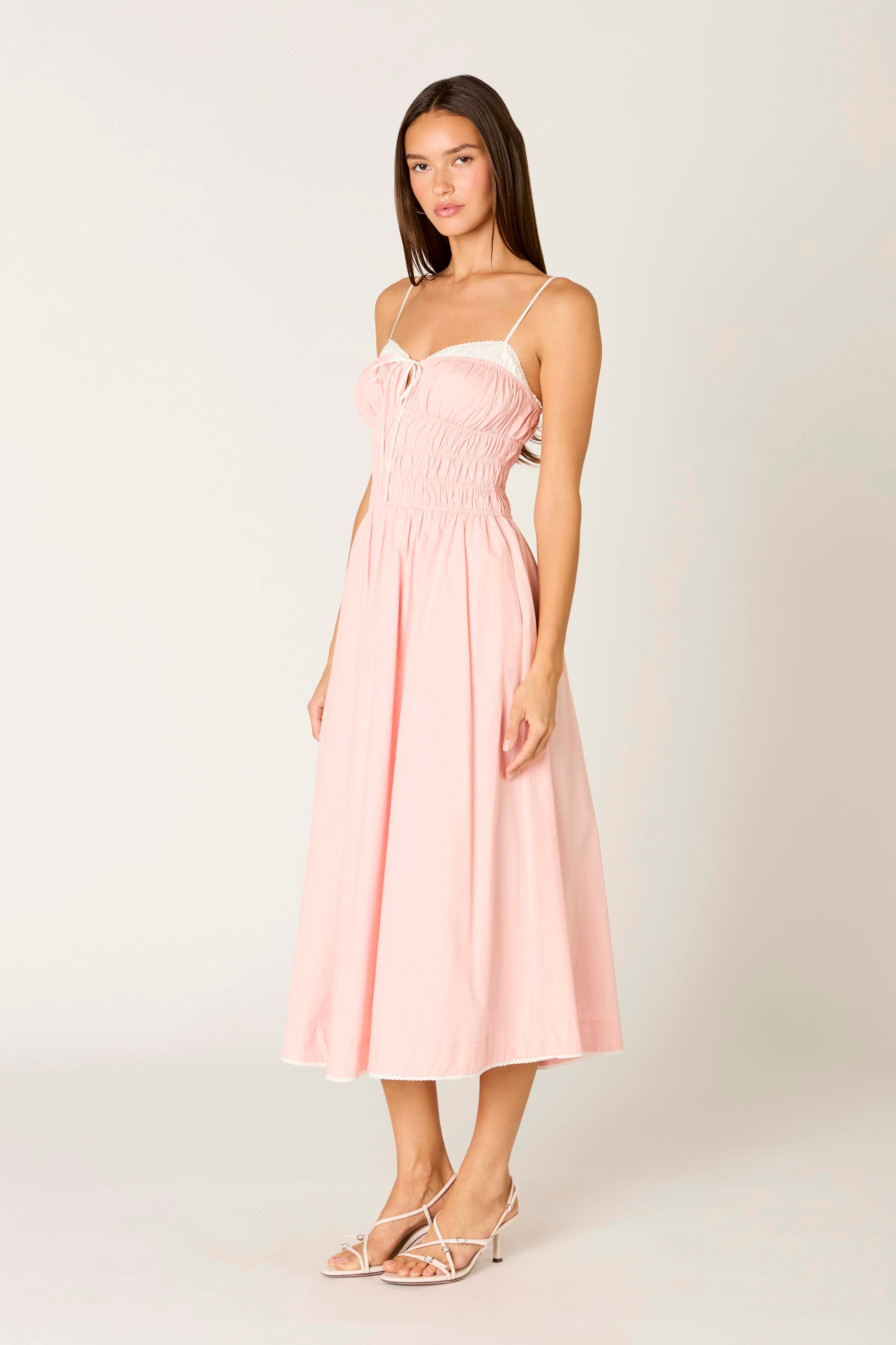 Thomas Dress in blush side view