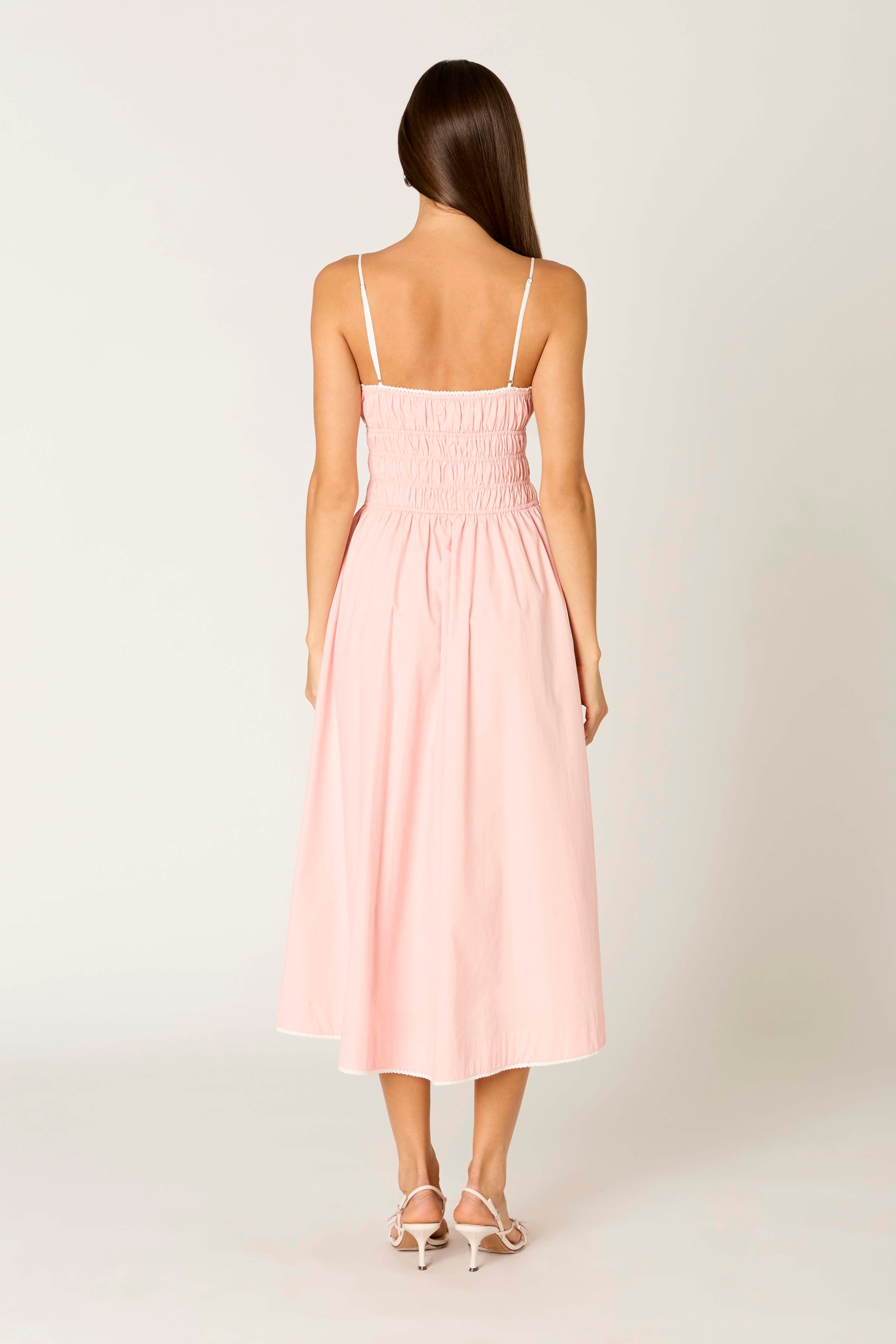 Thomas Dress in blush back view
