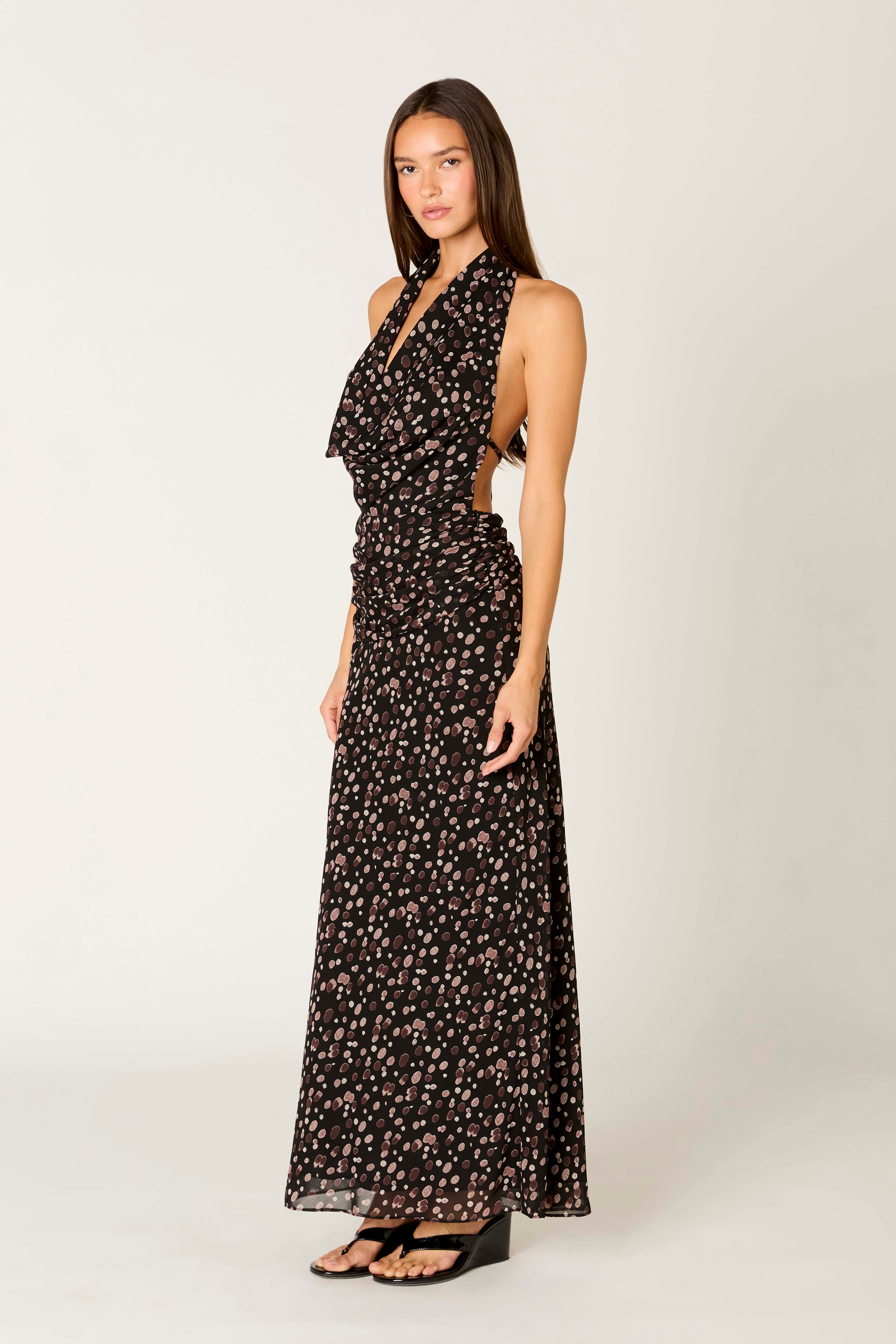 Sampaio Dress in black side view