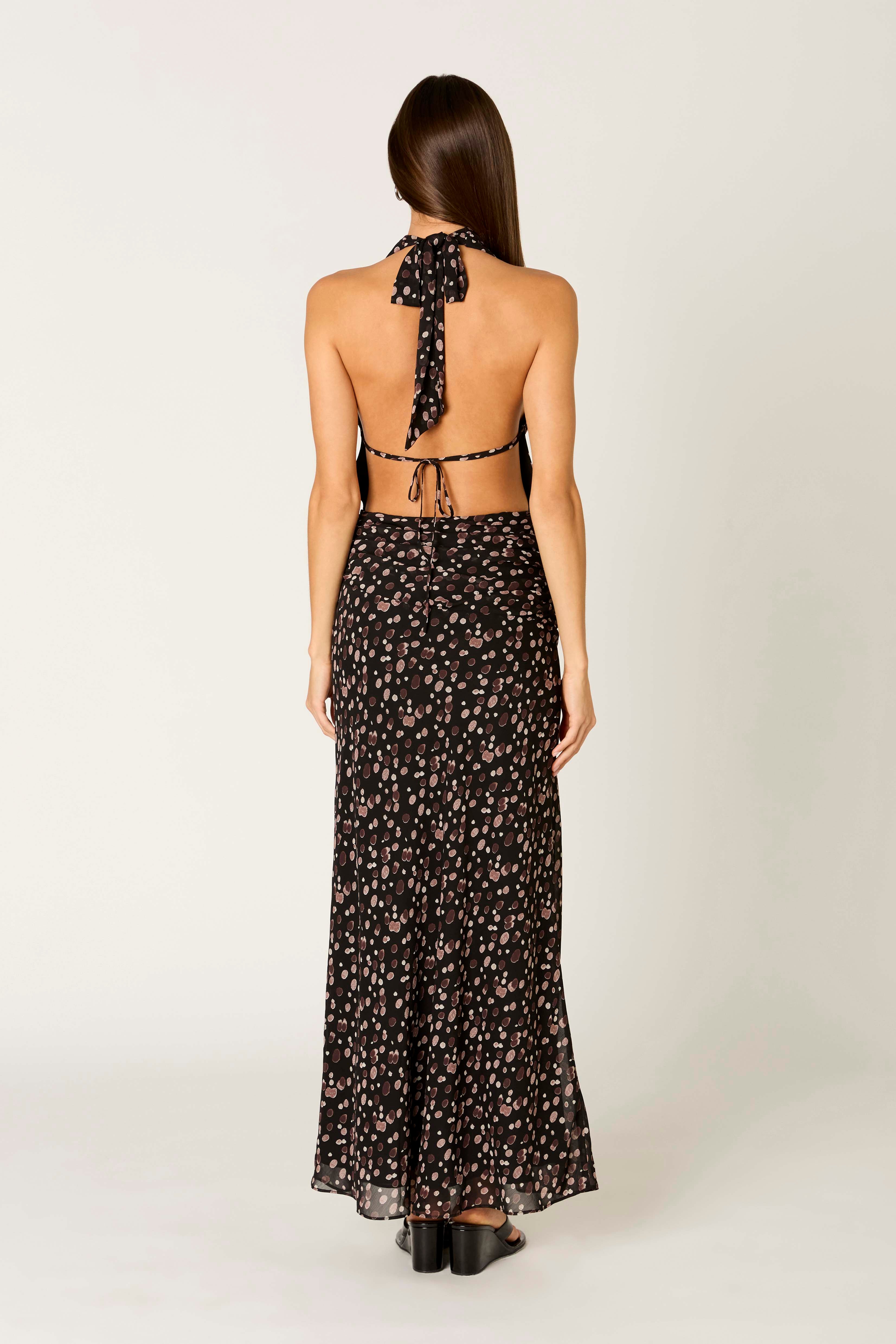 Sampaio Dress in black back view