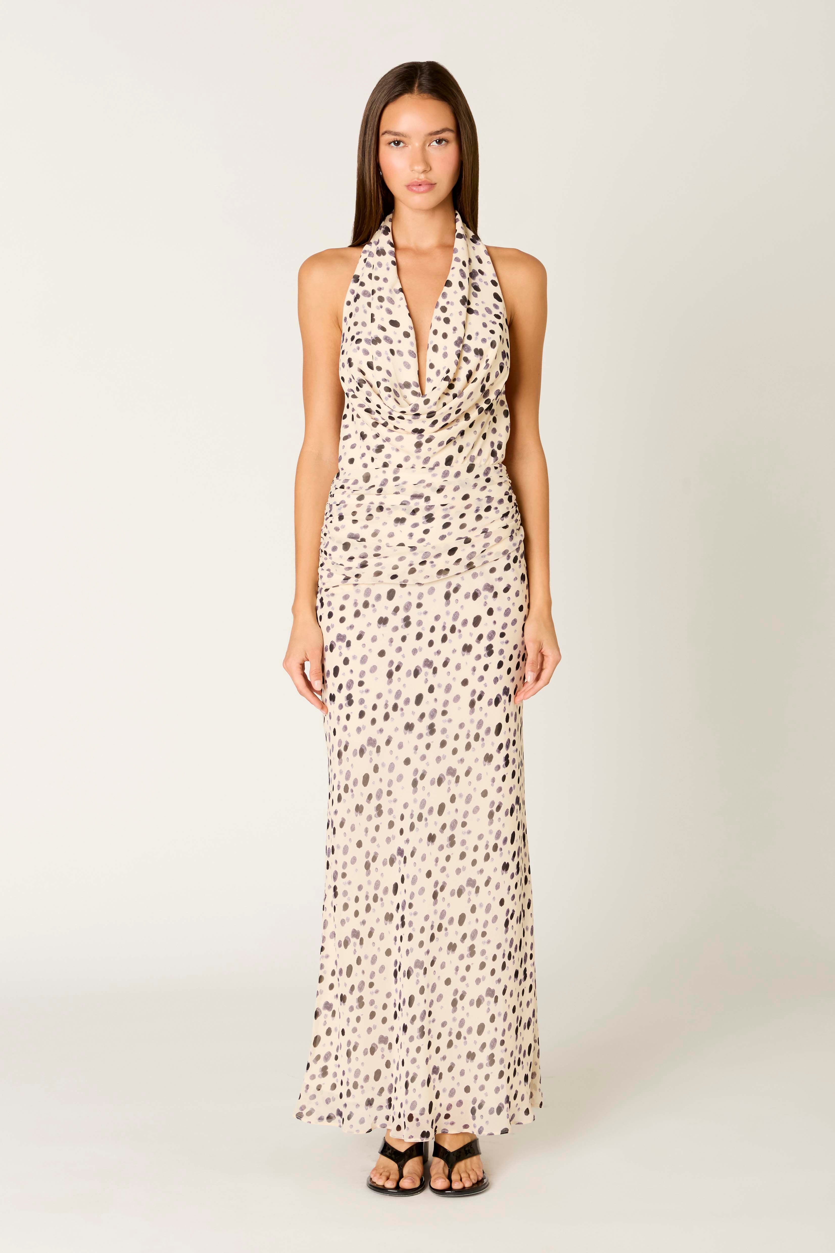 Sampaio Dress in ecru front view