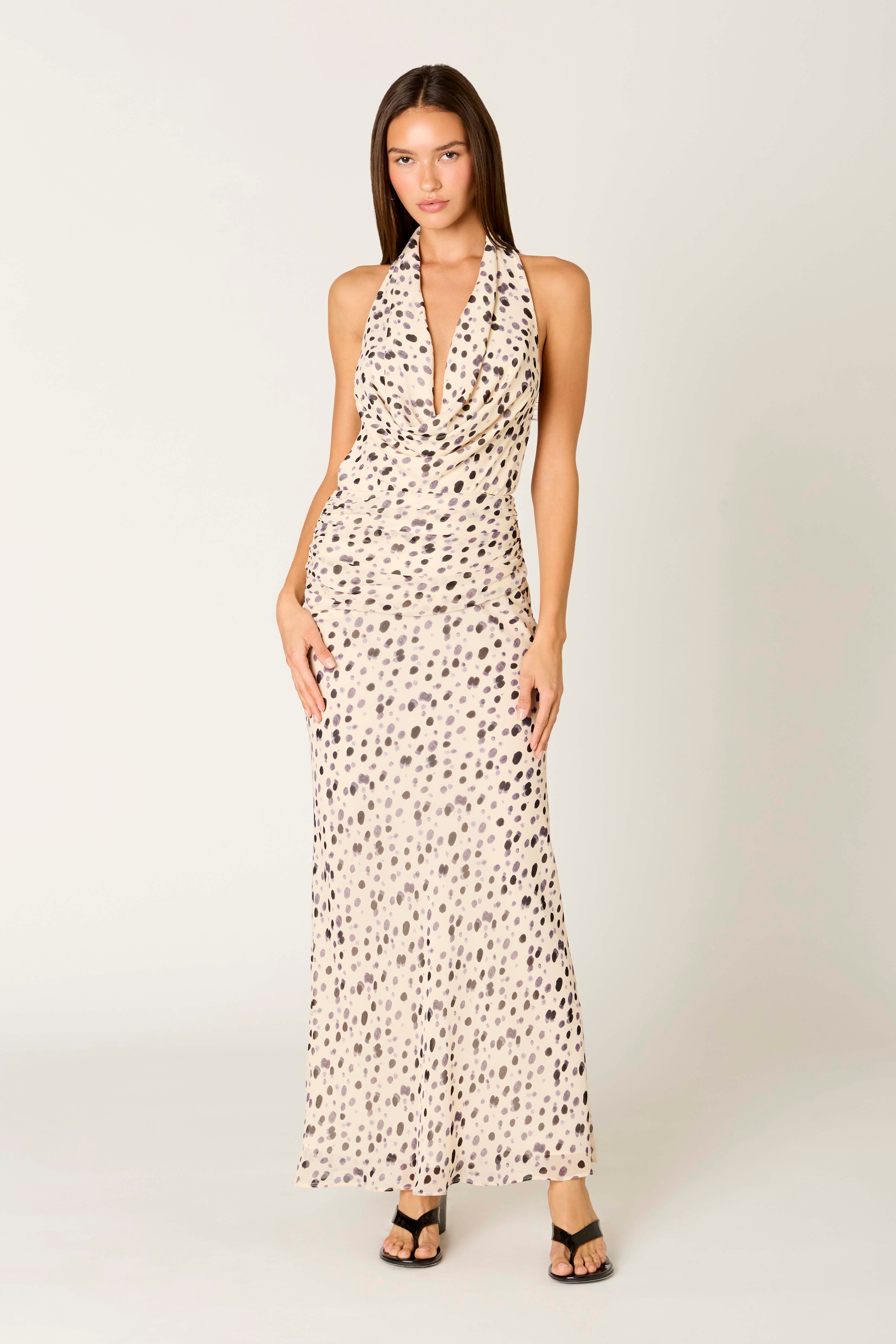 Sampaio Dress in ecru front view