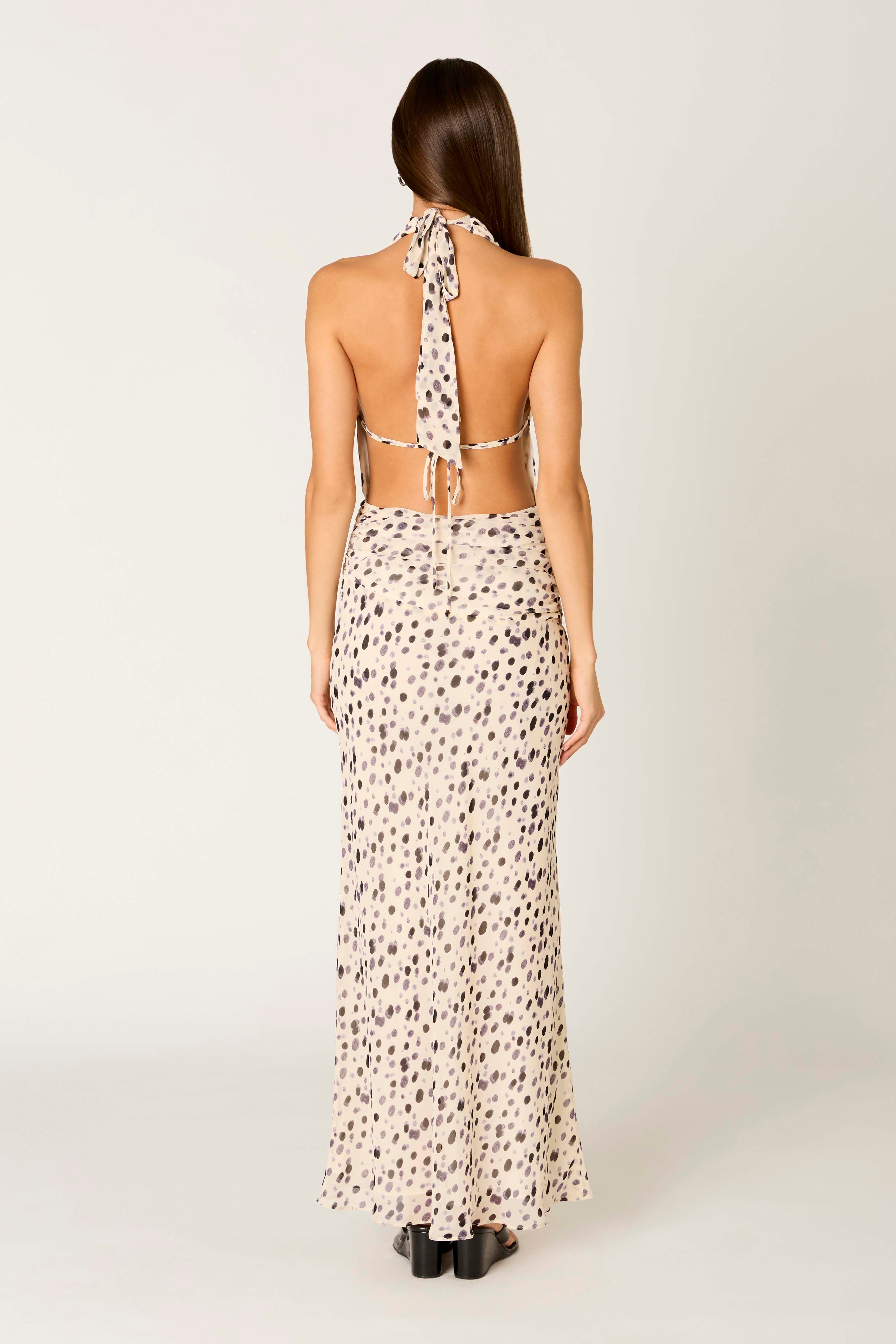 Sampaio Dress in ecru back view