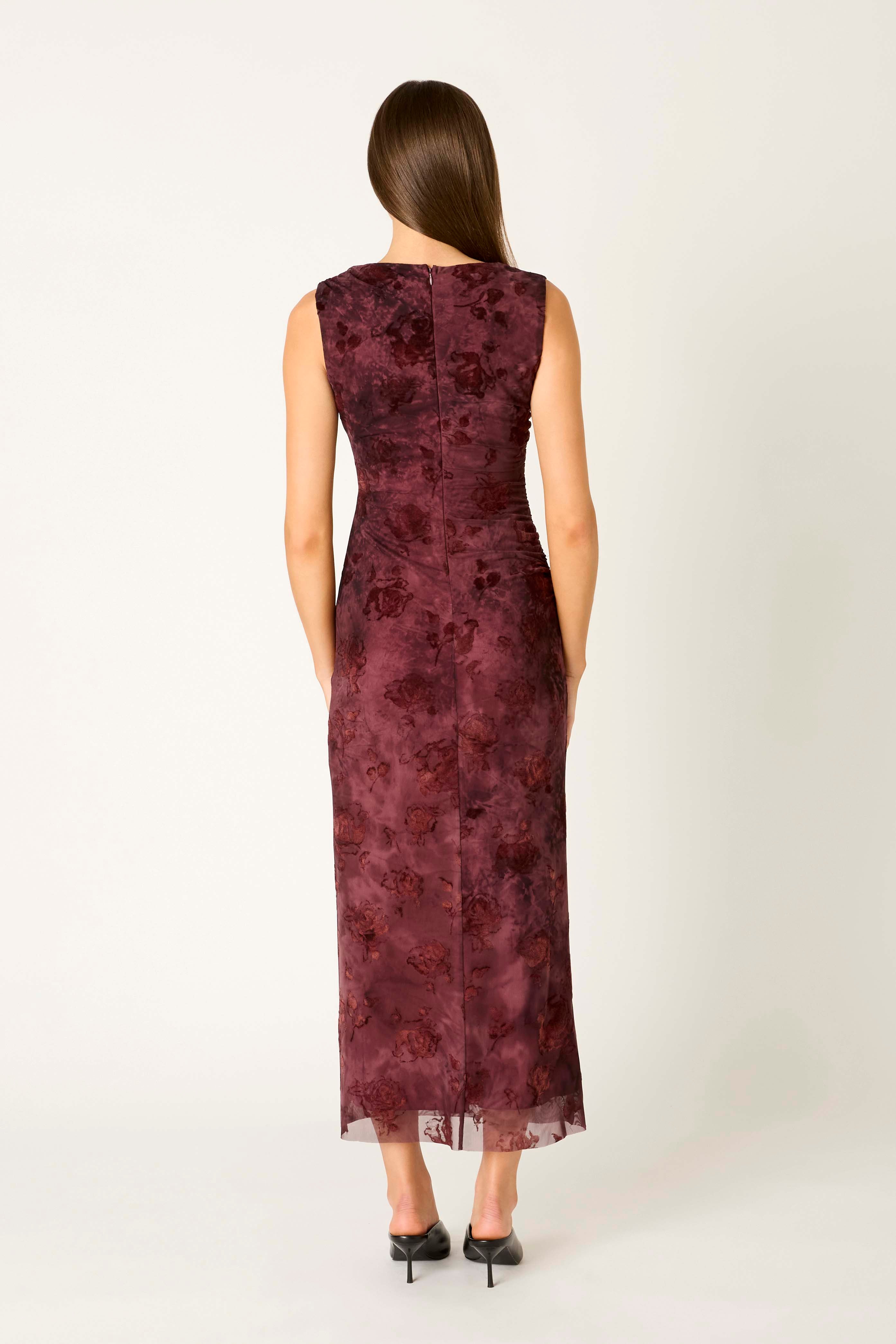 Reese Dress in berry back view