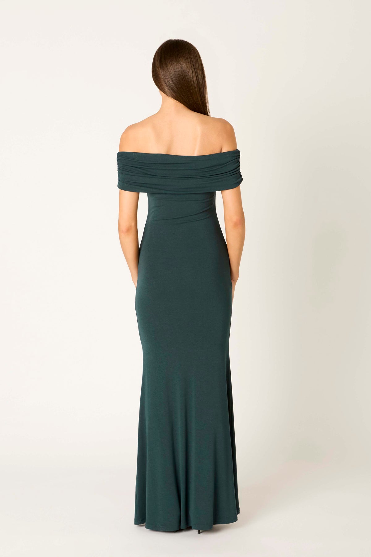 Arden Dress in hunter back view