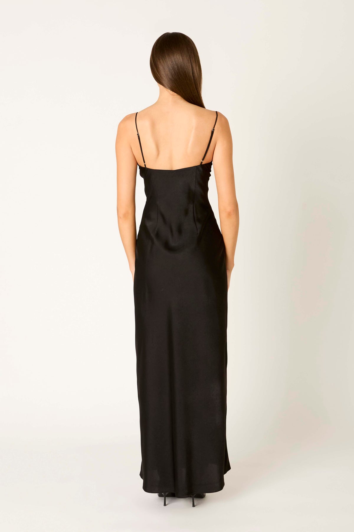Nightingale Dress in black back view