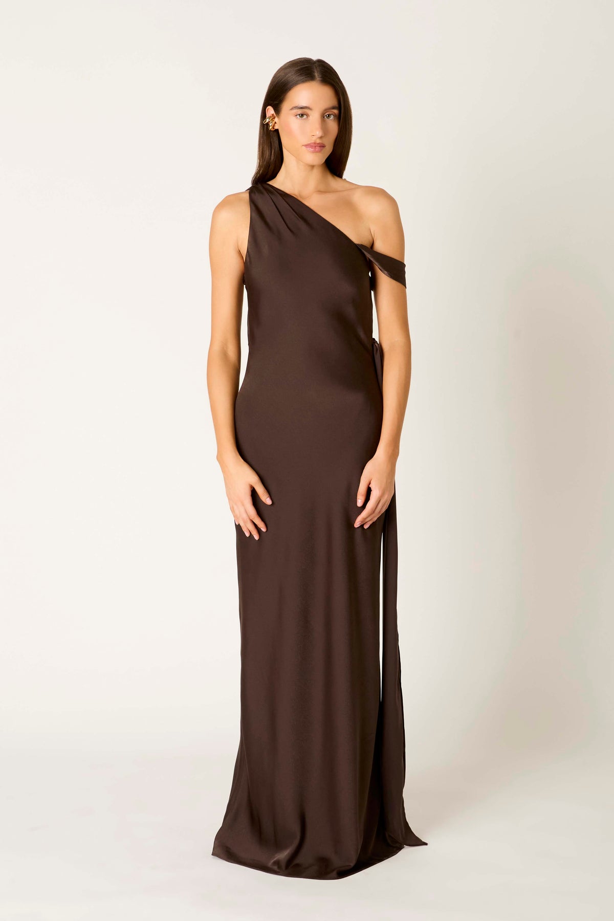 Star Crossed Dress in espresso front view