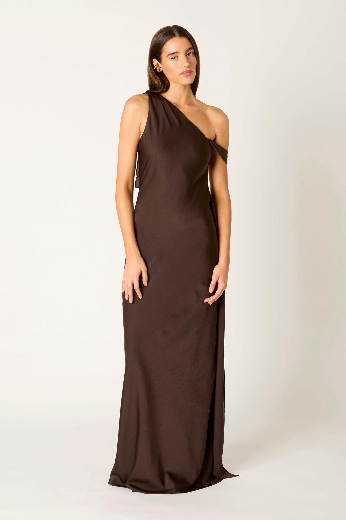 Star Crossed Dress in espresso front view