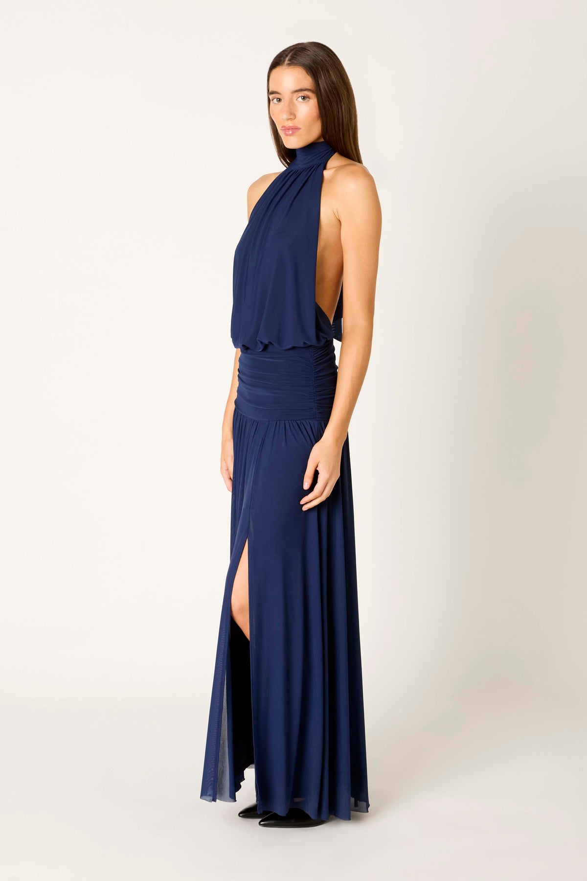 Rose Dress in midnight side view