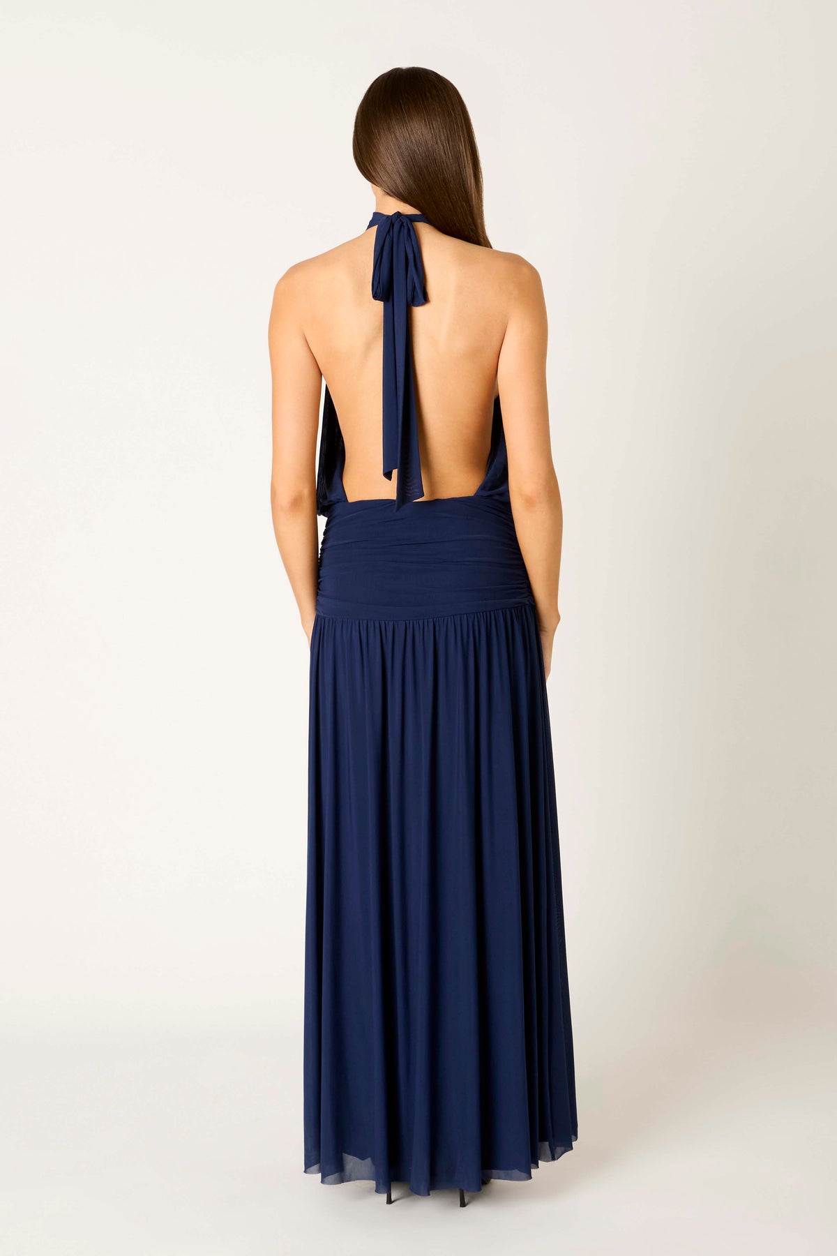 Rose Dress in midnight back view