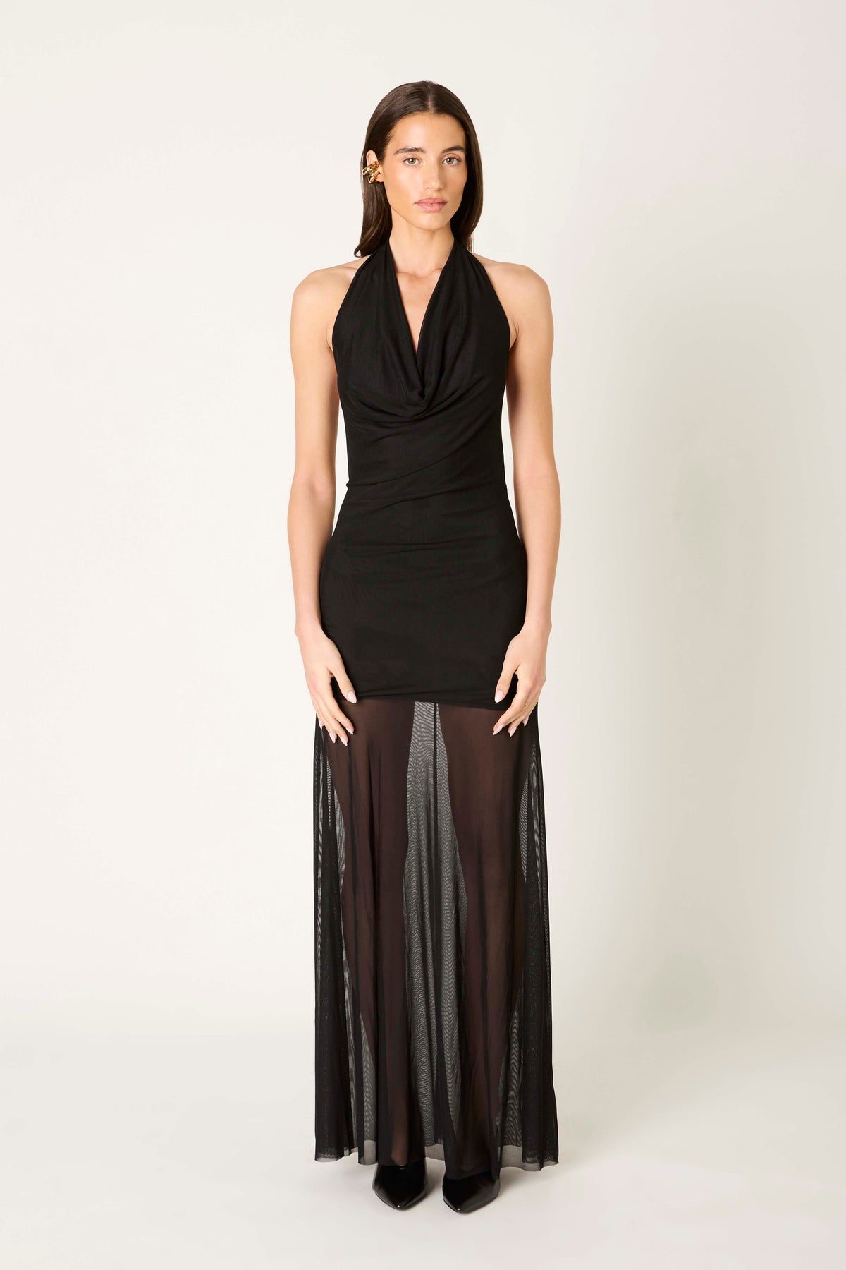 Gild Dress in black front view