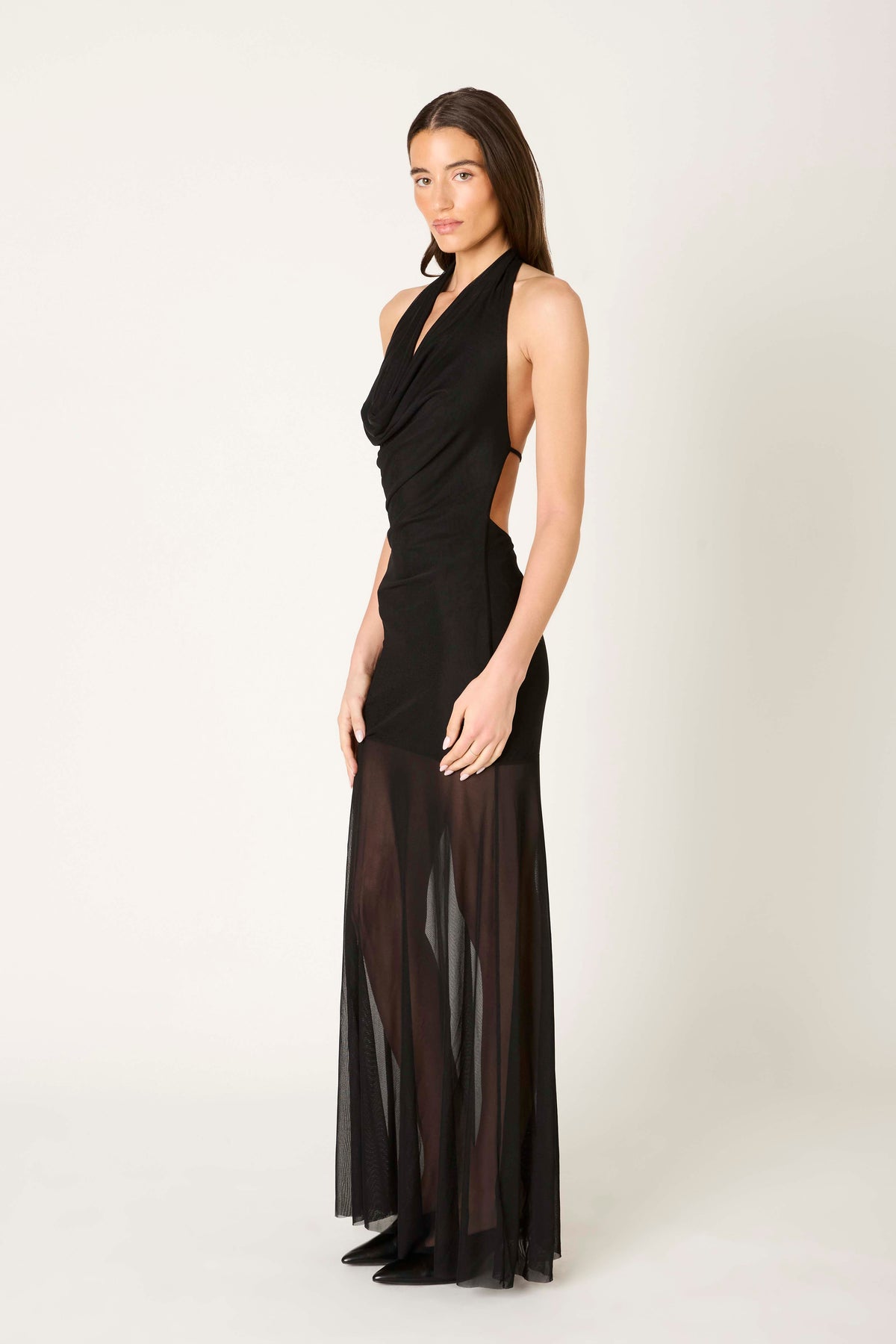 Gild Dress in black side view