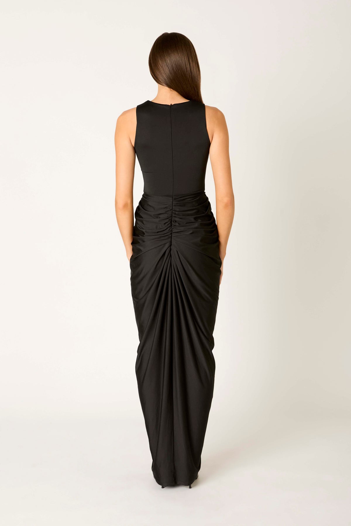 Moors Dress in black back view