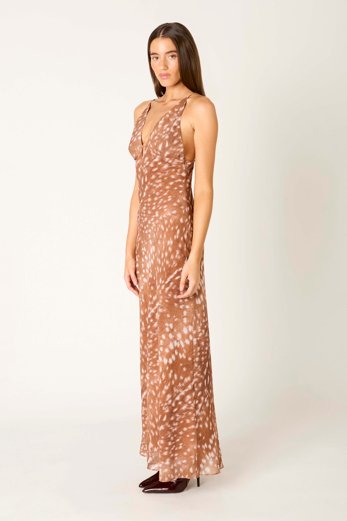 Hawthorn Dress in bambi side view