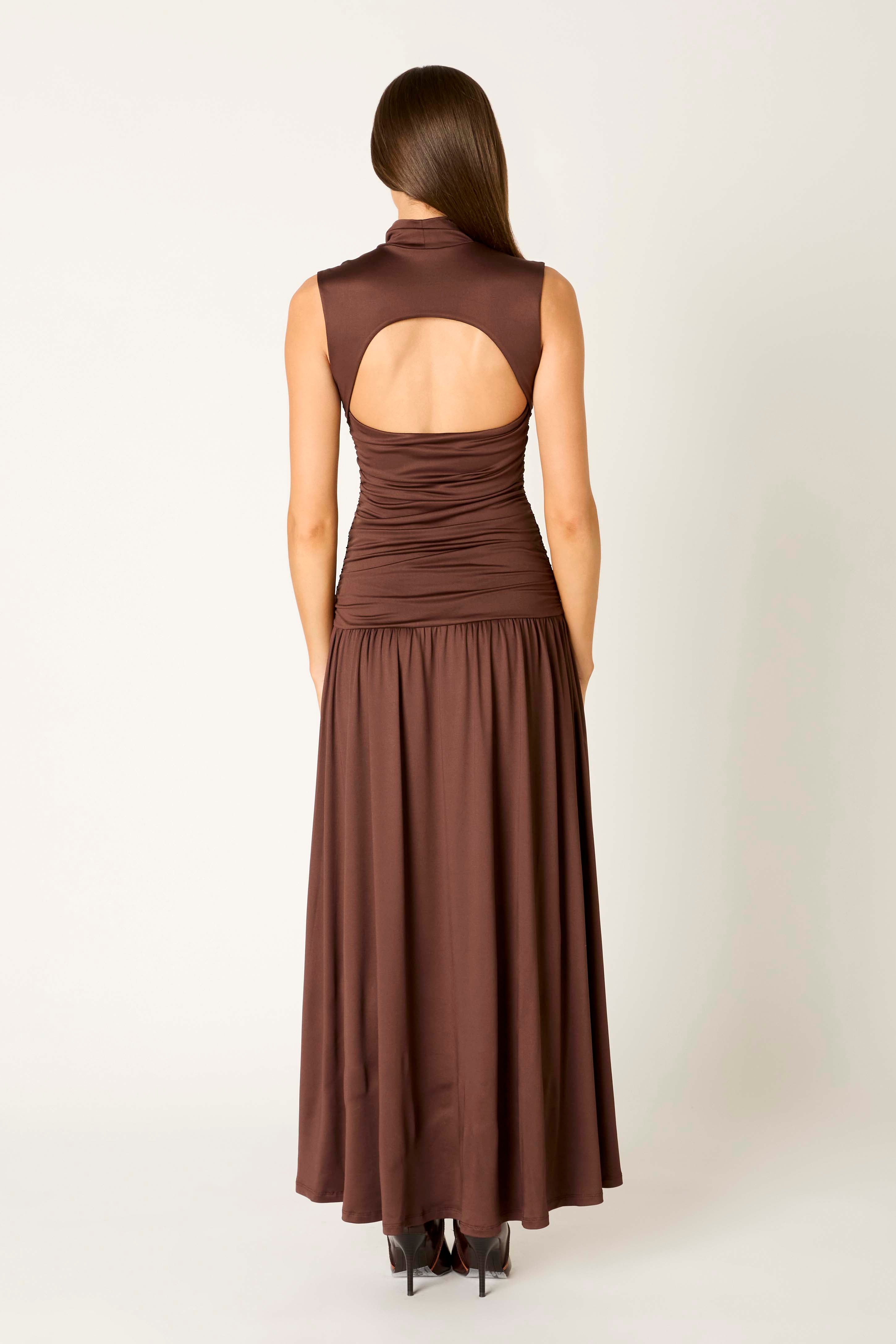 Lark Dress in nutshell back view