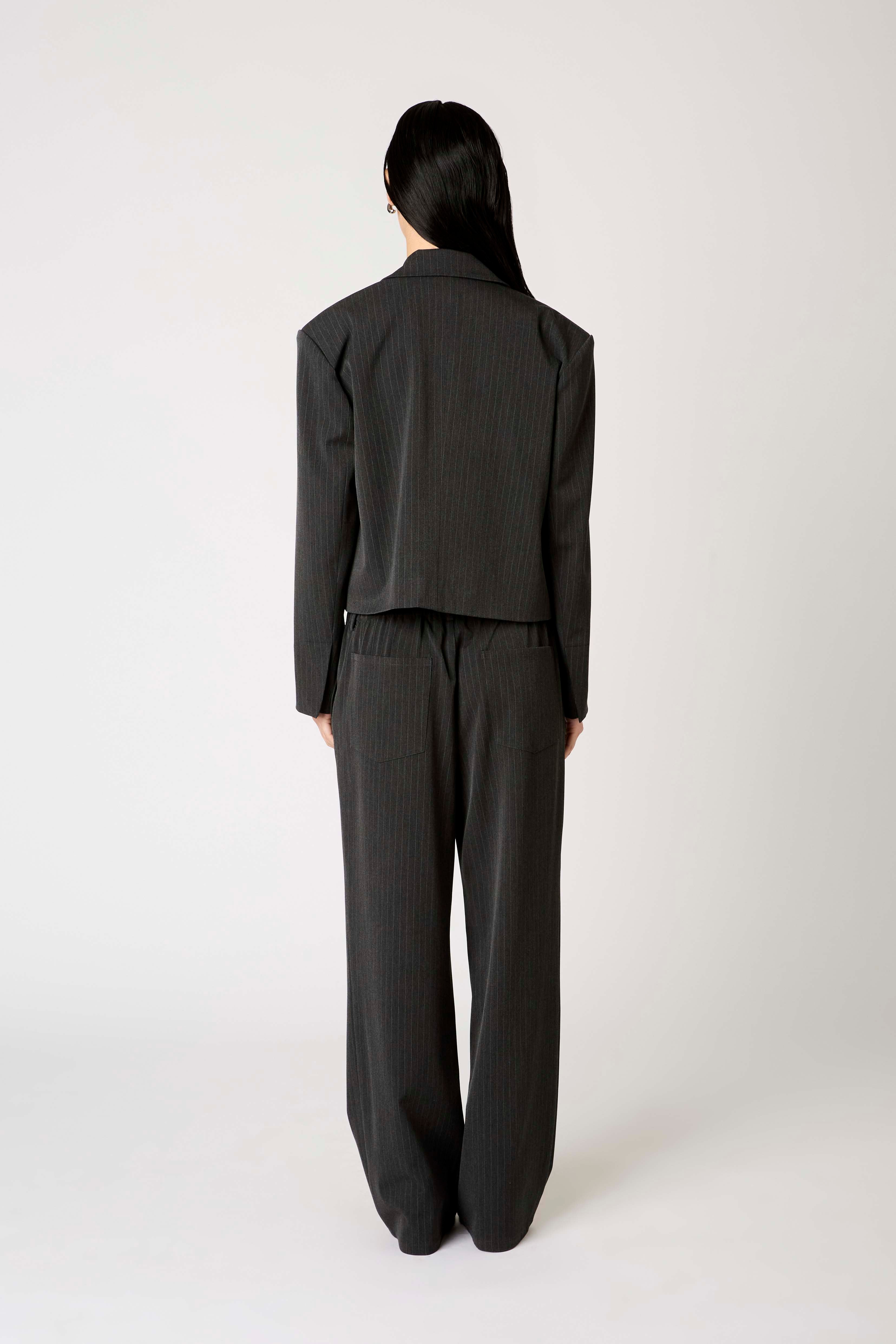 Nerys Blazer in charcoal back view