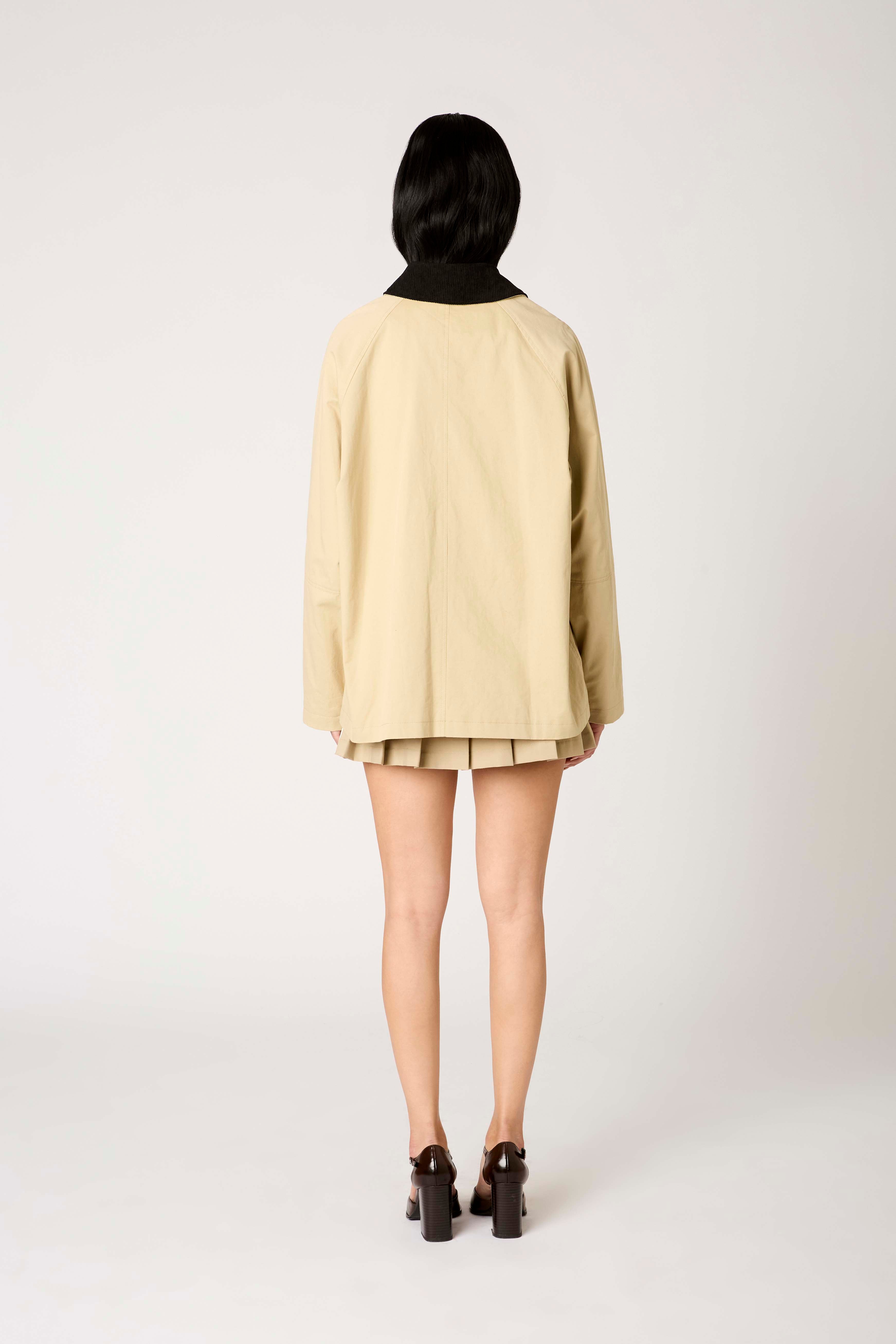 Galilea Jacket in tan back view