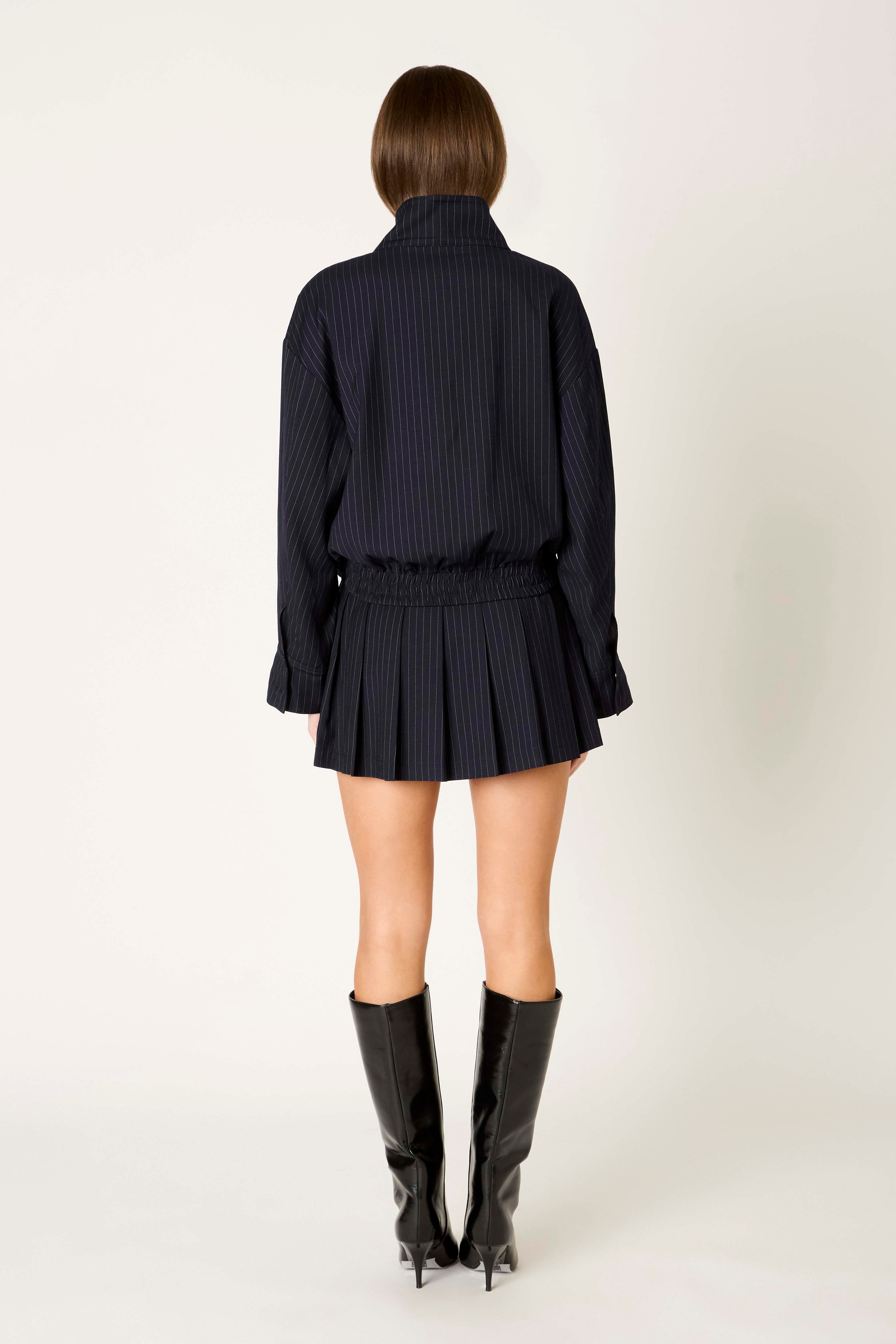 Georgiana Jacket in navy back view