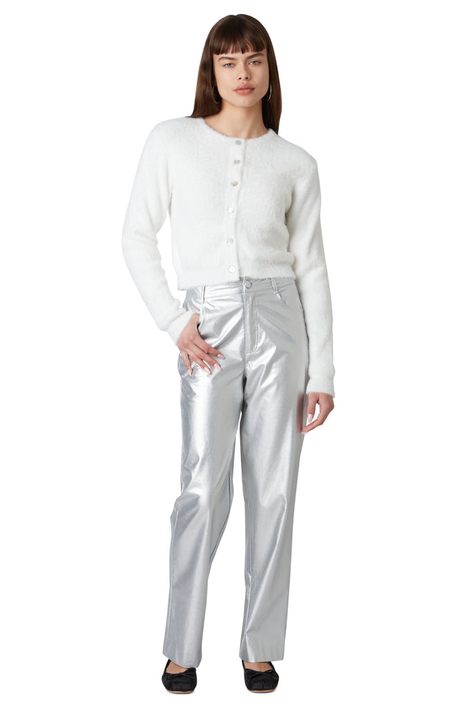 Mariah Pant in silver front view 2