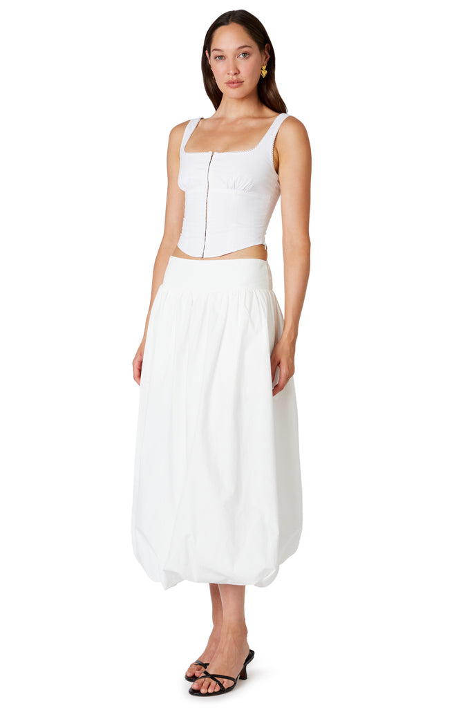 Reina Skirt in white side view
