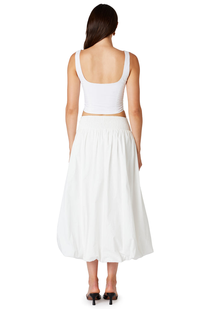 Reina Skirt in white back view