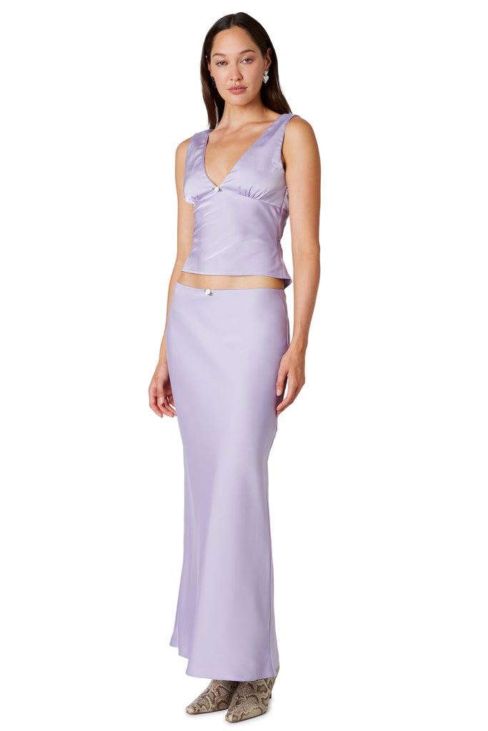 Ravello Skirt in lilac side view